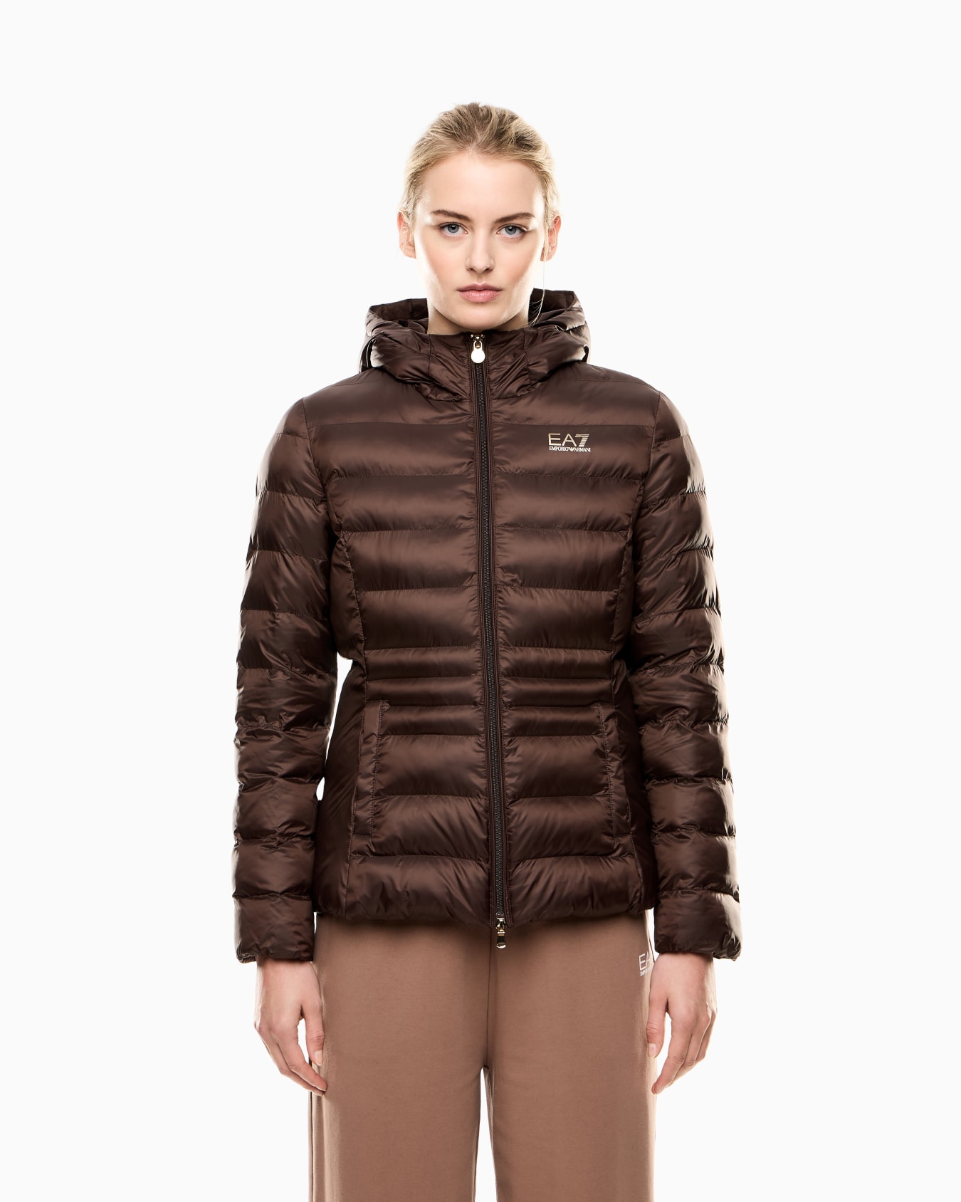 Wattierte Core Lady Jacke aus Nylon Folie 3
