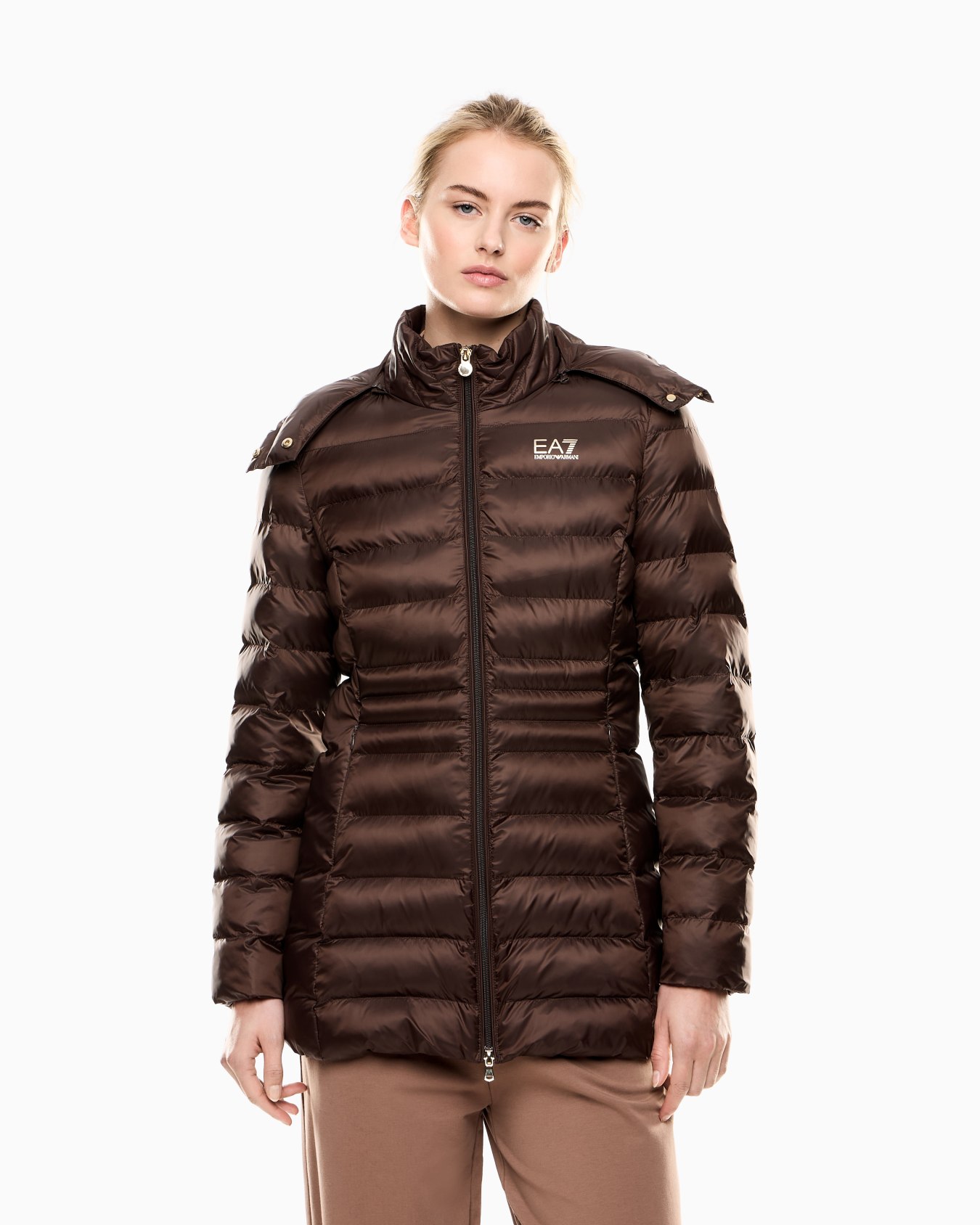 Caban mit Kapuze aus wattiertem Nylon Folie 3