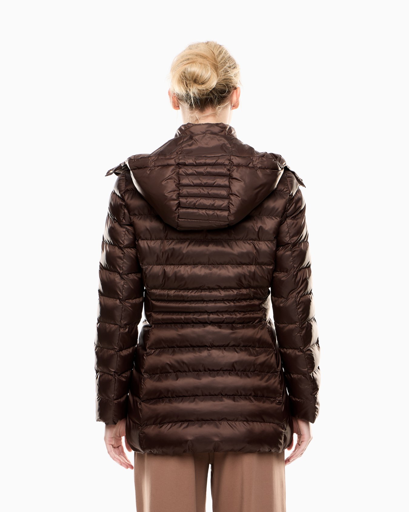 Caban mit Kapuze aus wattiertem Nylon Folie 2