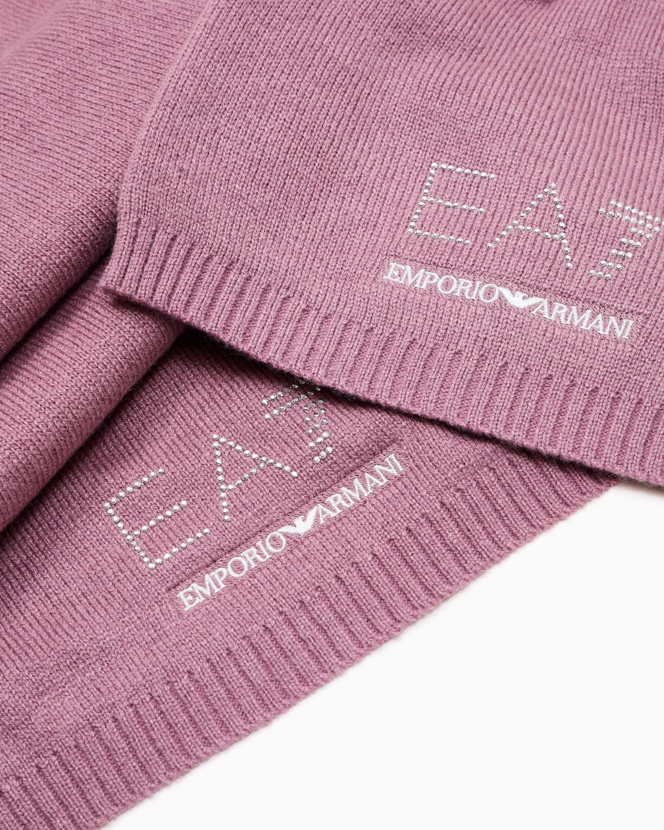 Set beanie e sciarpa Evolution con logo borchiette Slide 1