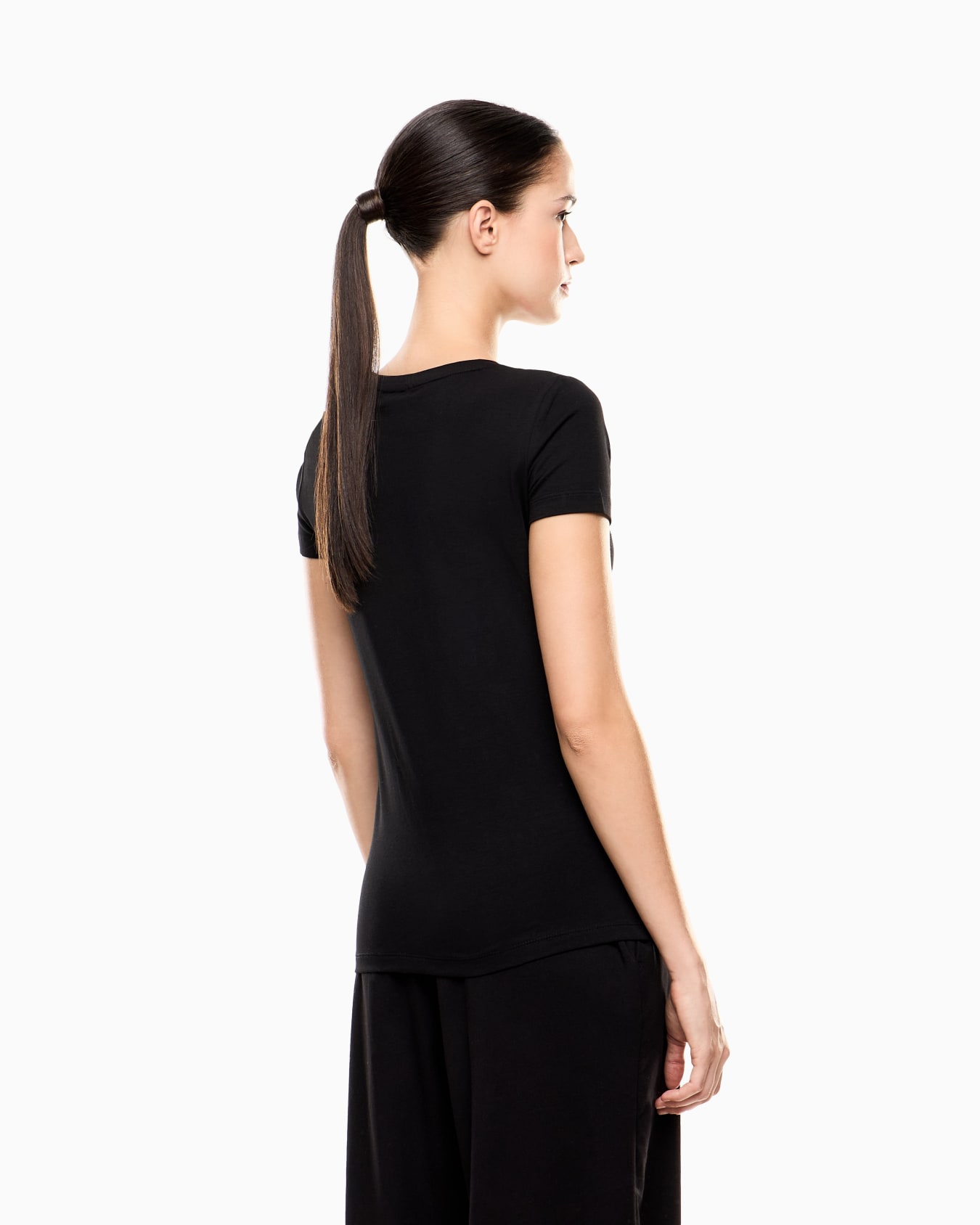 Logo Series stretch-cotton crew-neck T-shirt with print Slide 2