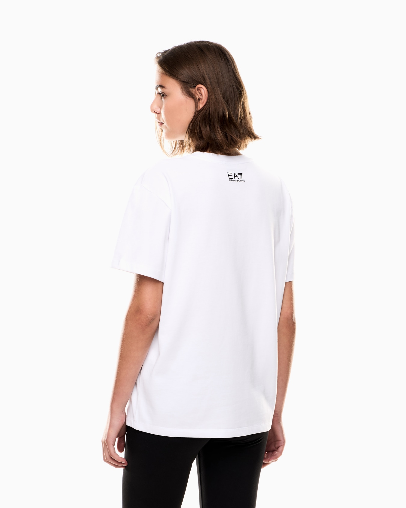 Logo Series jersey T-shirt with colourful sequins Slide 2