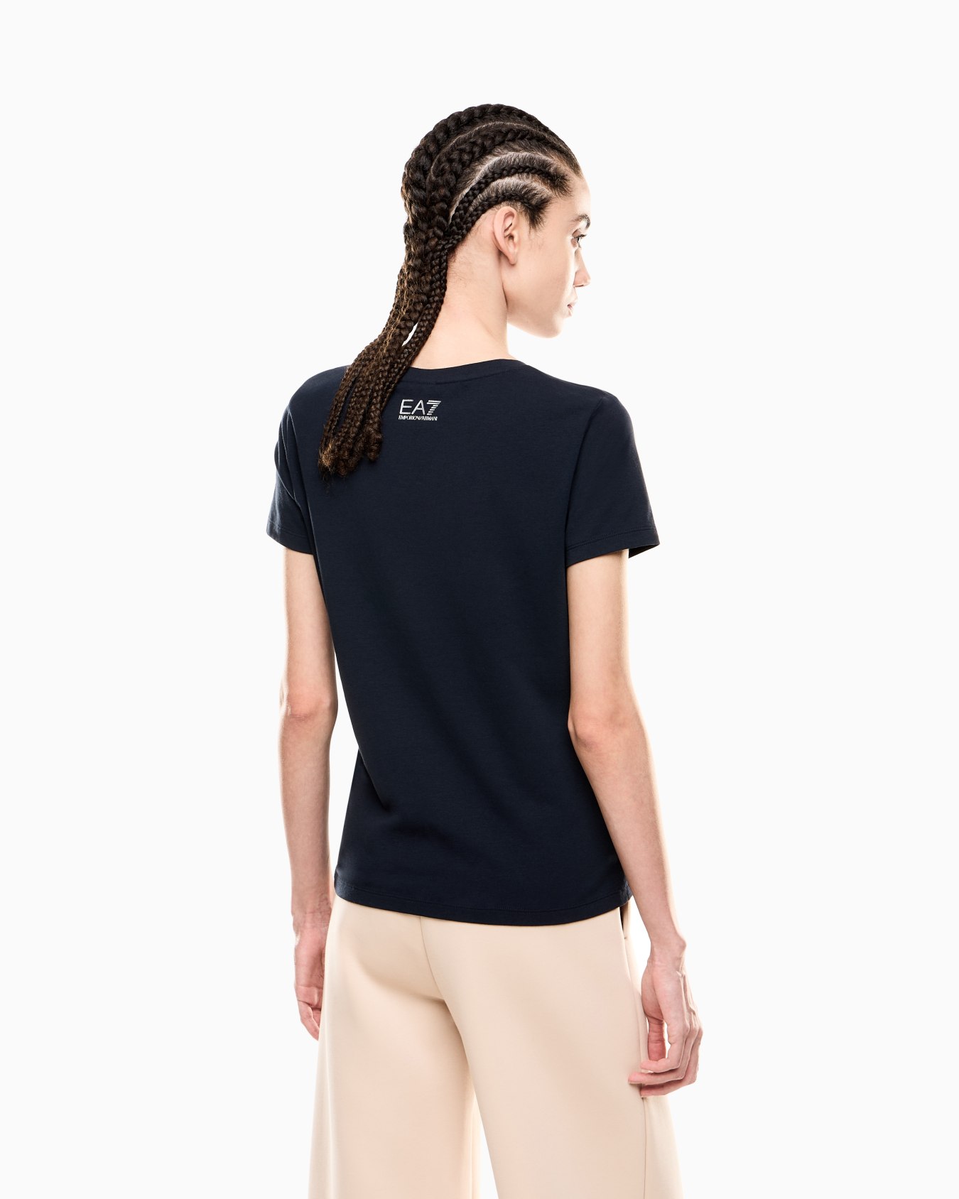 Logo Series クルーネックTシャツ ストレッチコットン スライドする 2