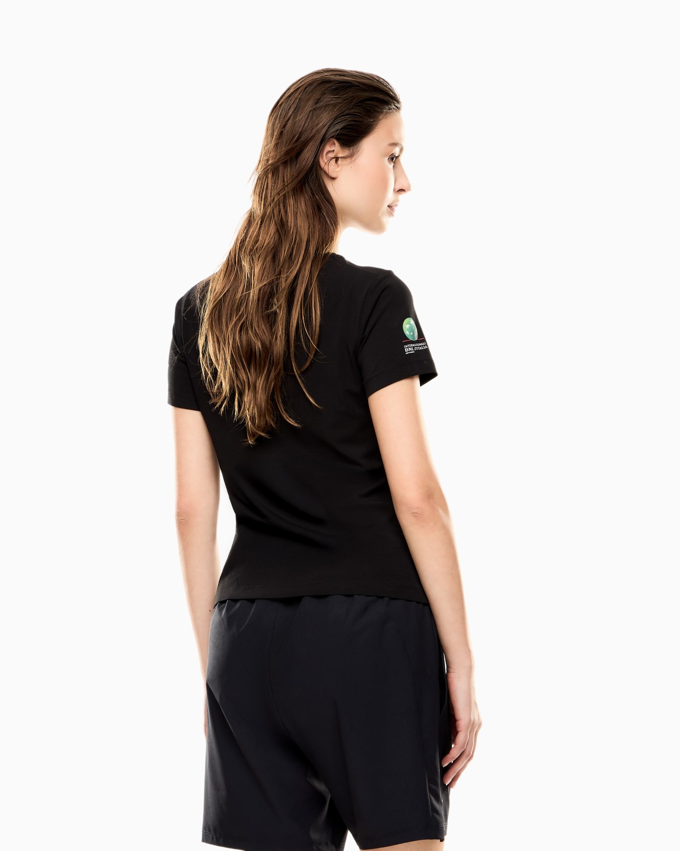 Italian Open stretch-cotton crew-neck T-shirt Slide 2