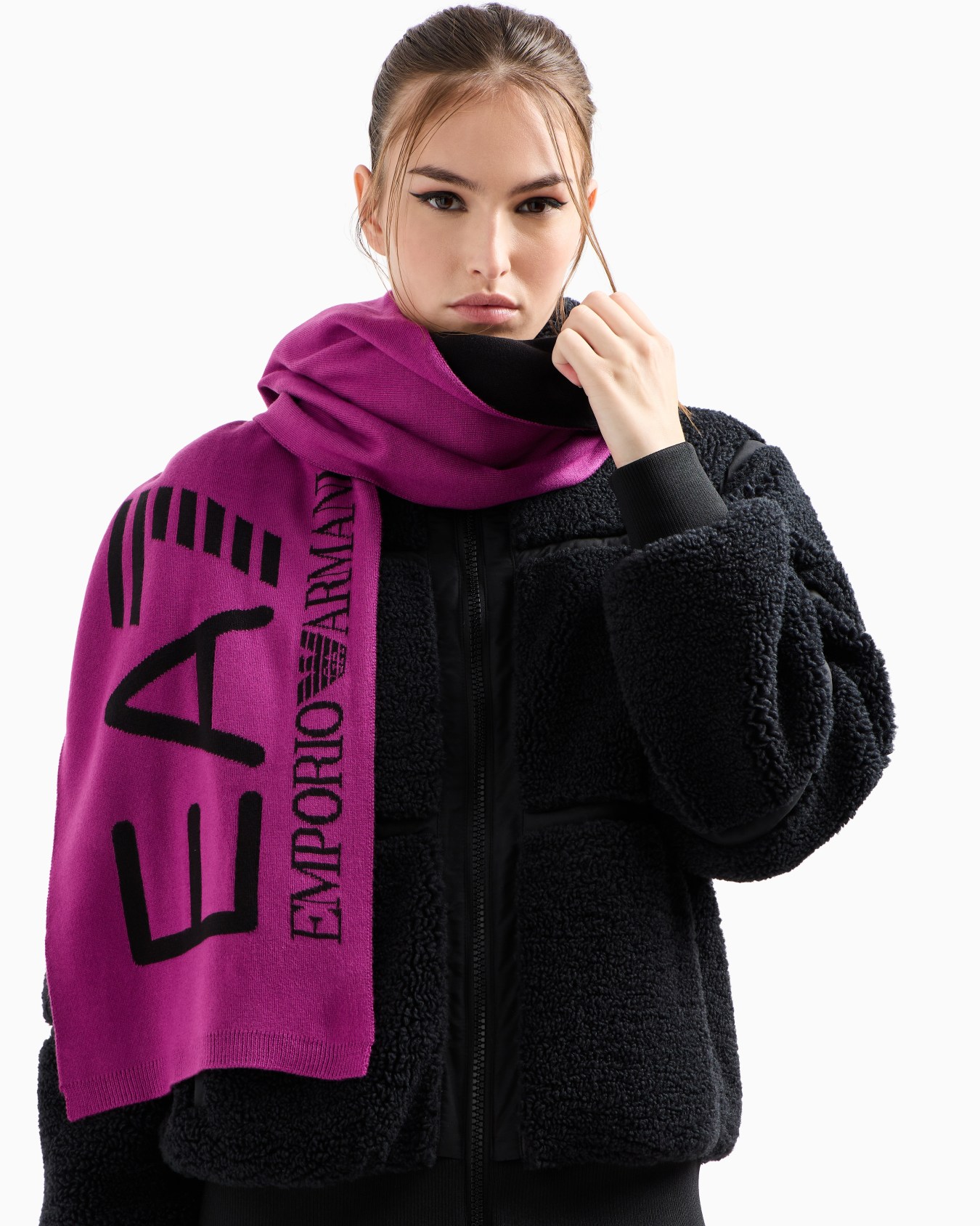 Sciarpa Visibility con maxi logo EA7 Slide 3