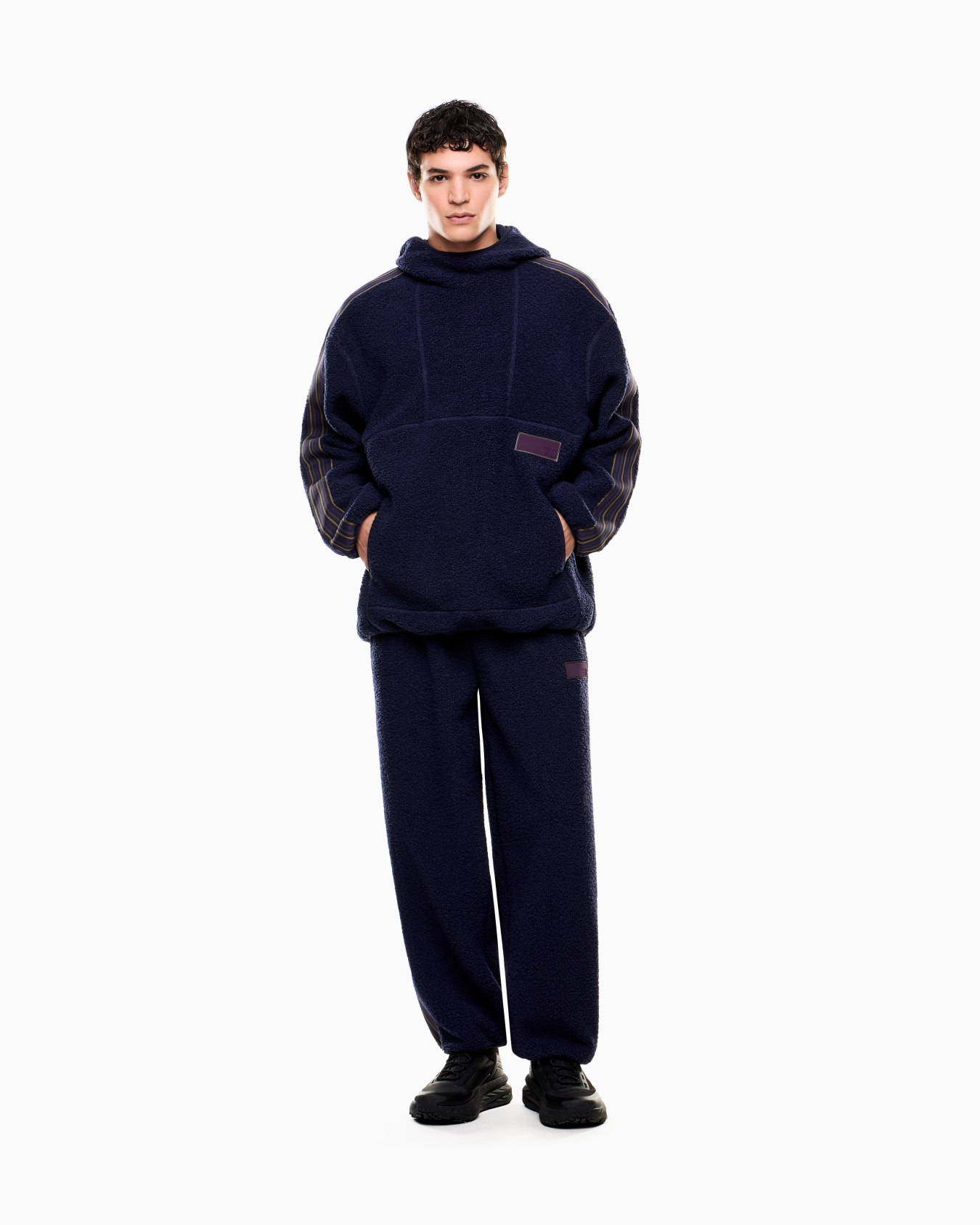 7.0 ユニセックス パンツ テディ風ファブリック スライドする 1