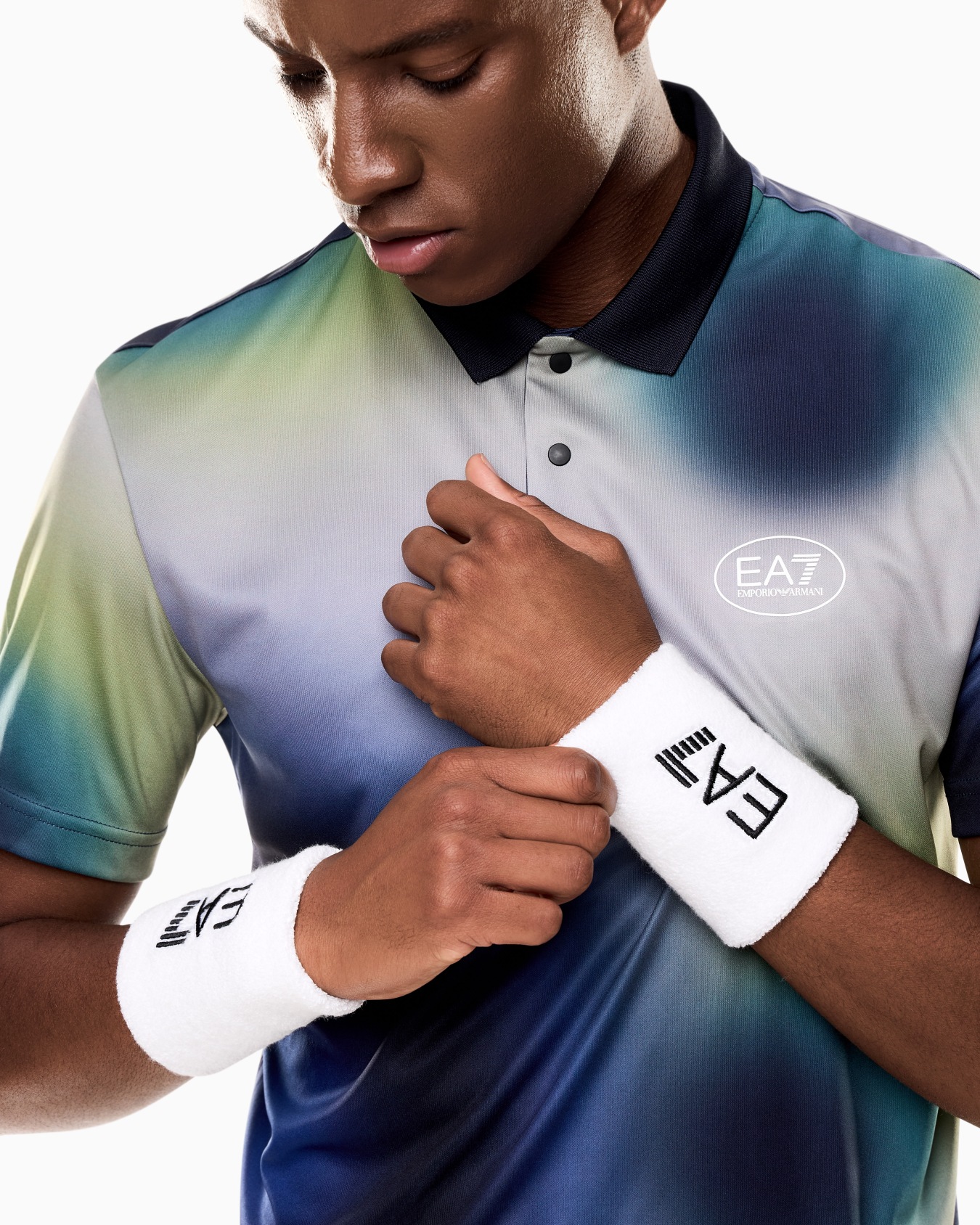 Tennis Pro stretch-cotton blend wristbands Slide 3