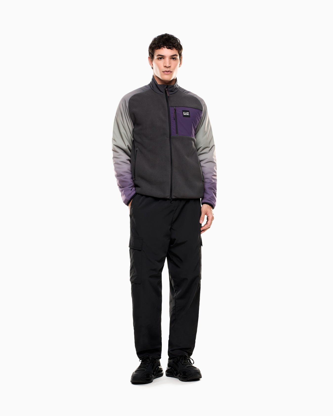 Urban Escape Unisex zip-up sweatshirt in stretch technical fabric Slide 1