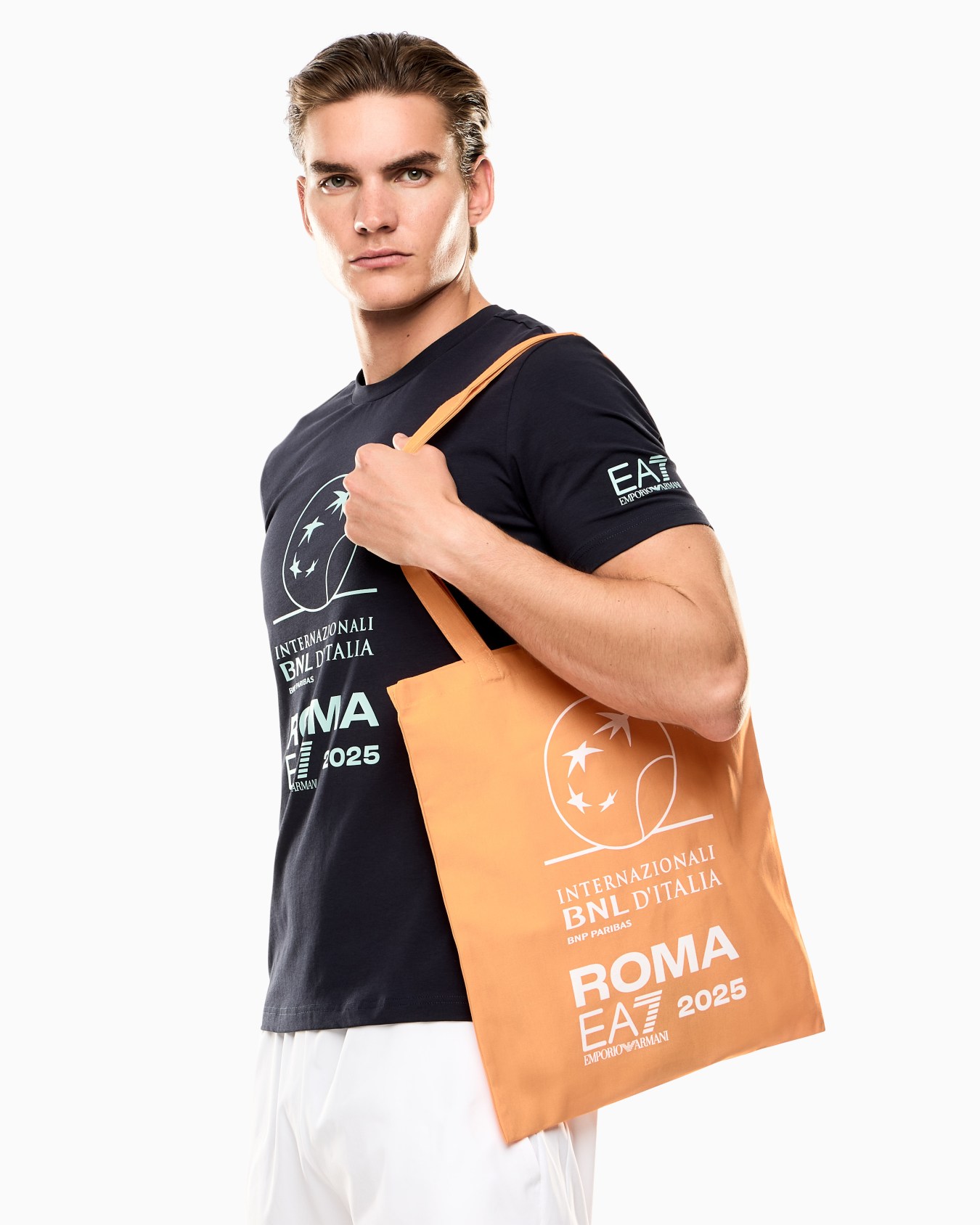 Italian Open cotton tote bag Slide 3