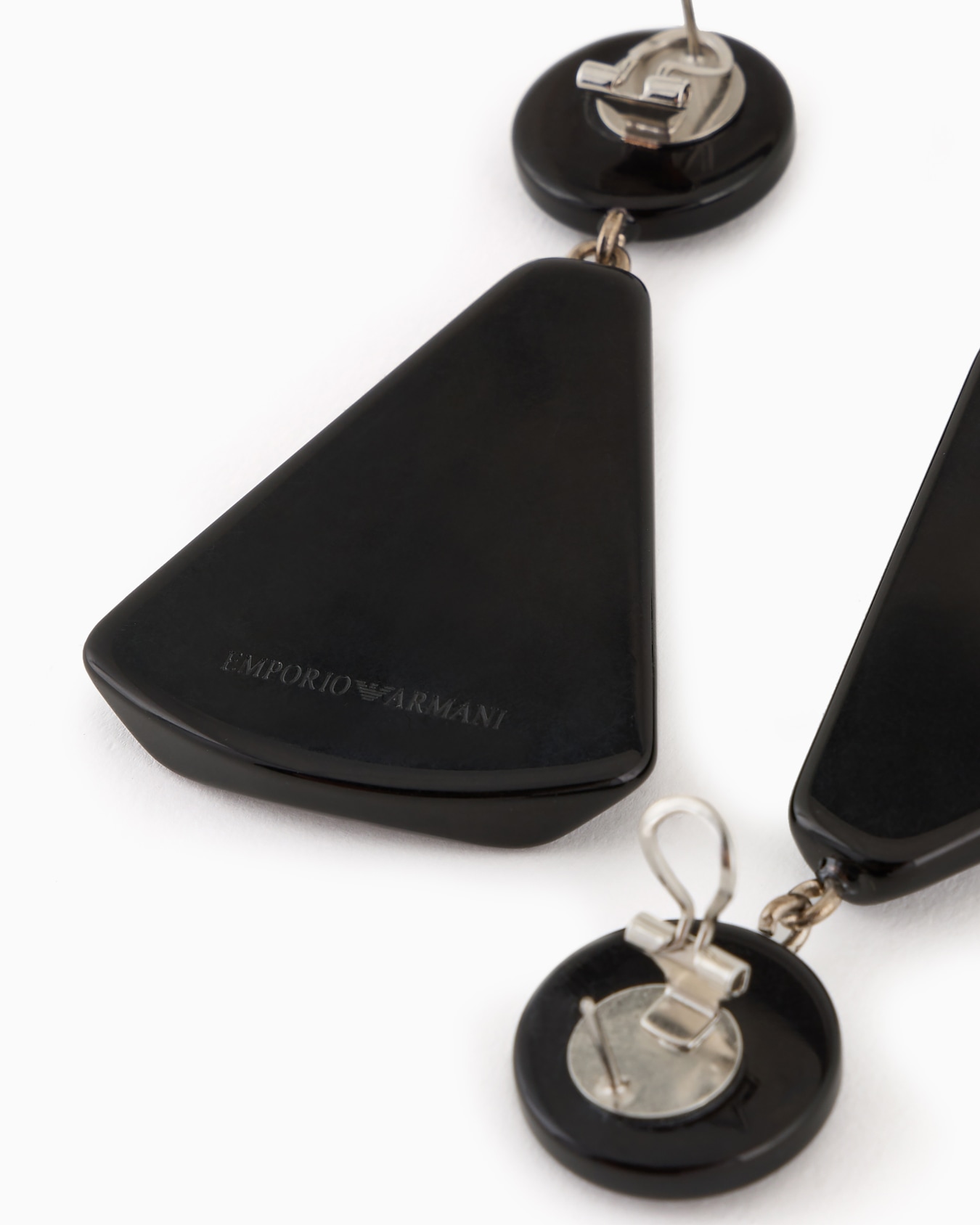 Triangle-shaped pendant earrings Slide 1