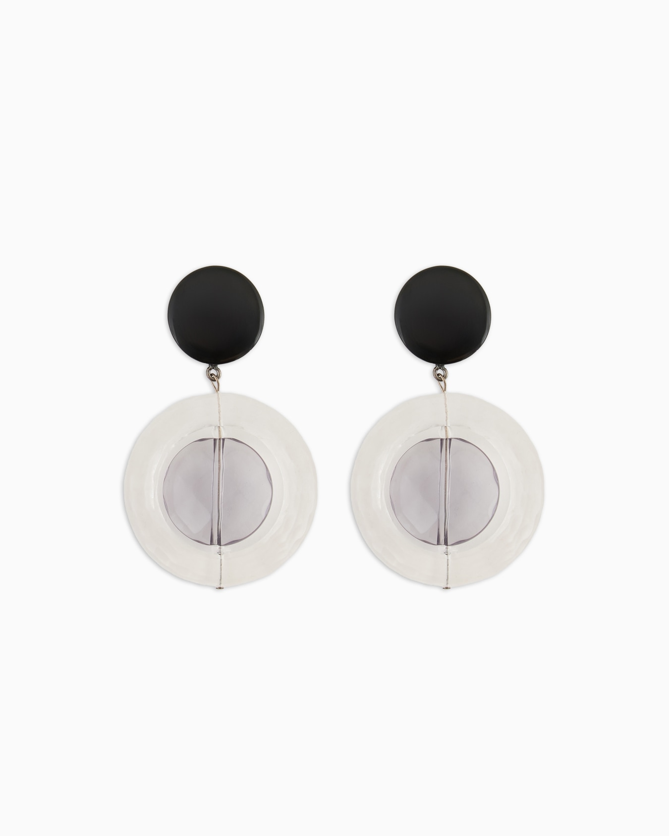 Round, oversize pendant earrings Slide 0