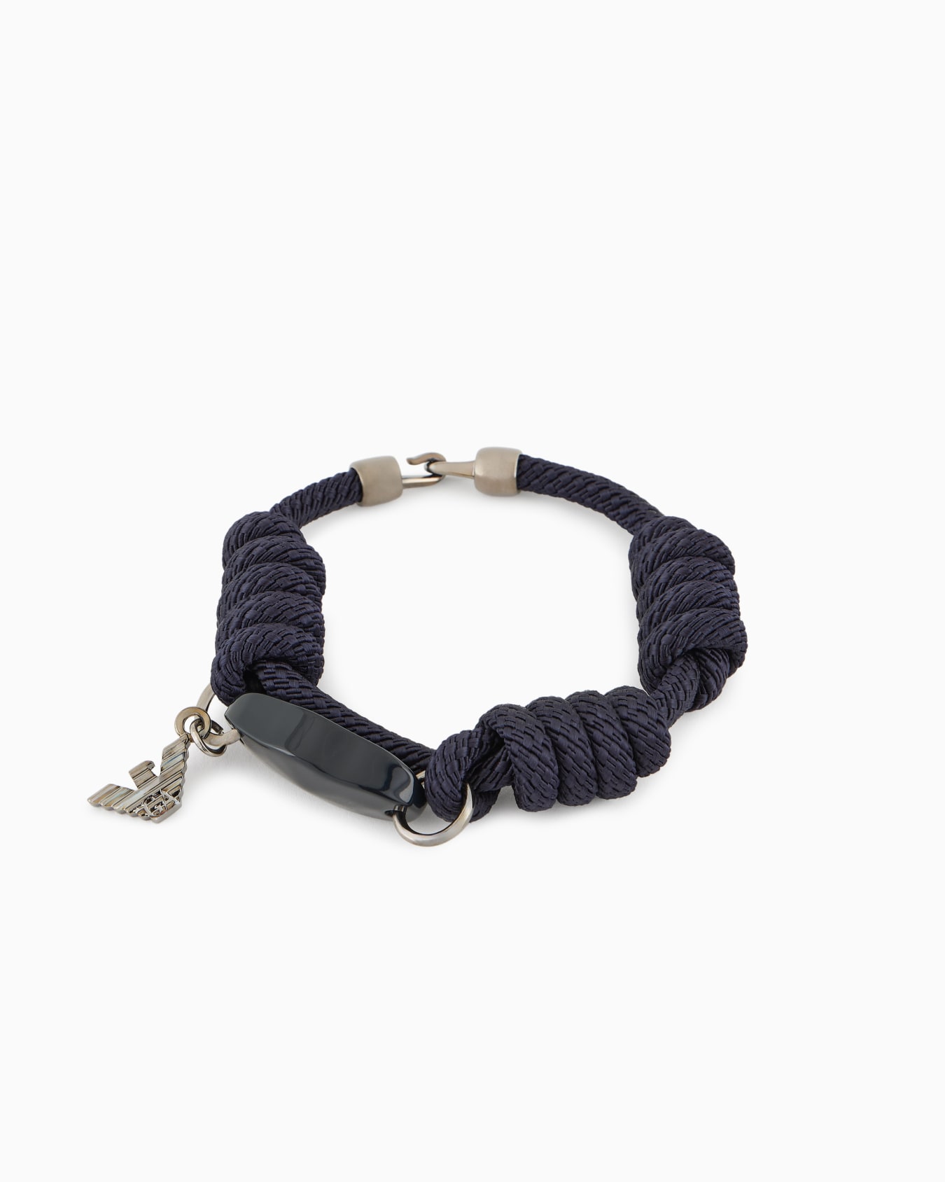 Cord bracelet with twisting and gemstone Slide 0