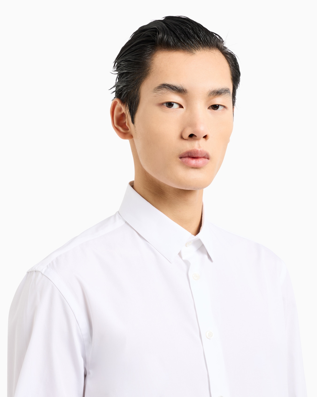 Camisa de algodón de cuello mao Diapositiva 4