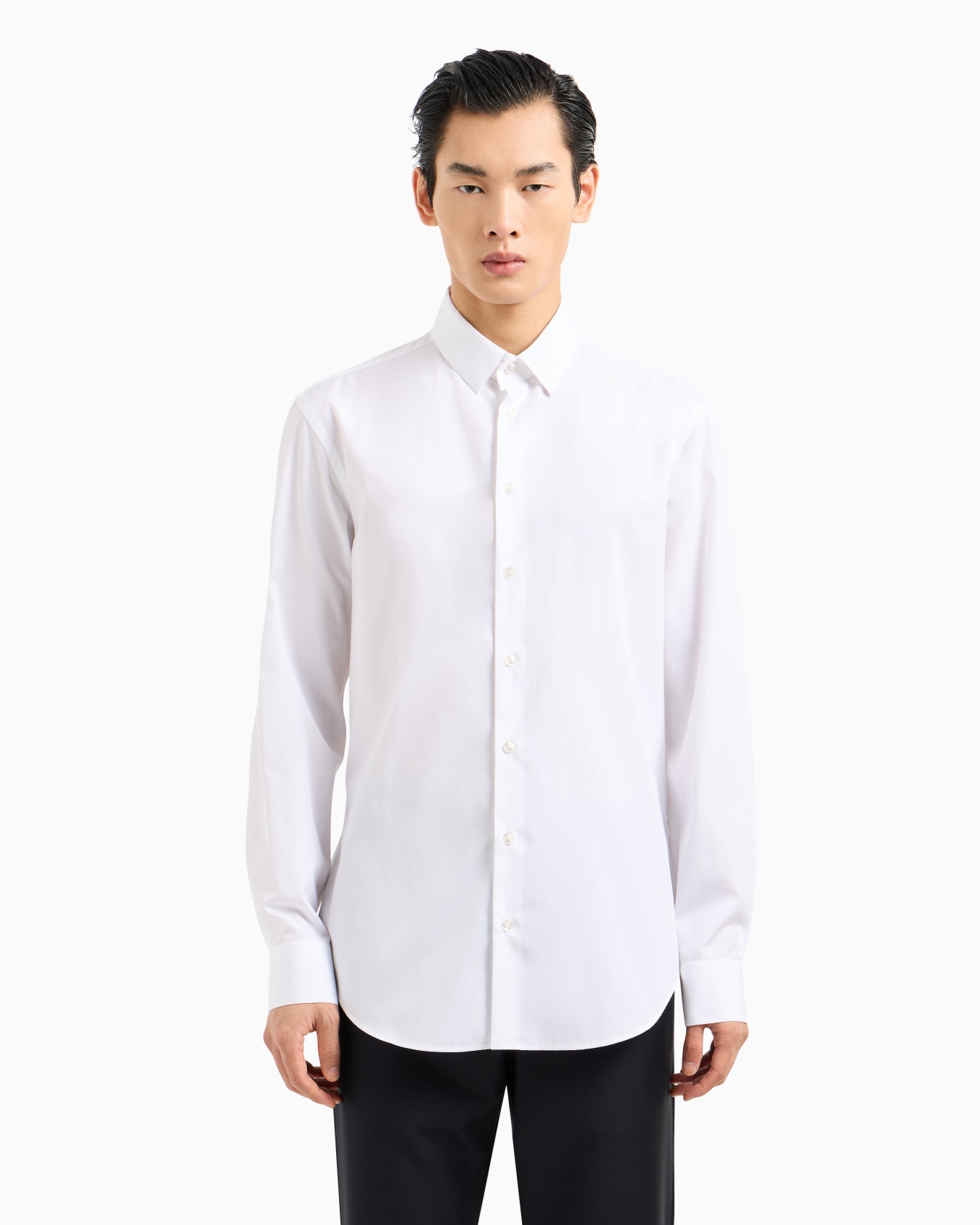 Camisa de algodón de cuello mao Diapositiva 3
