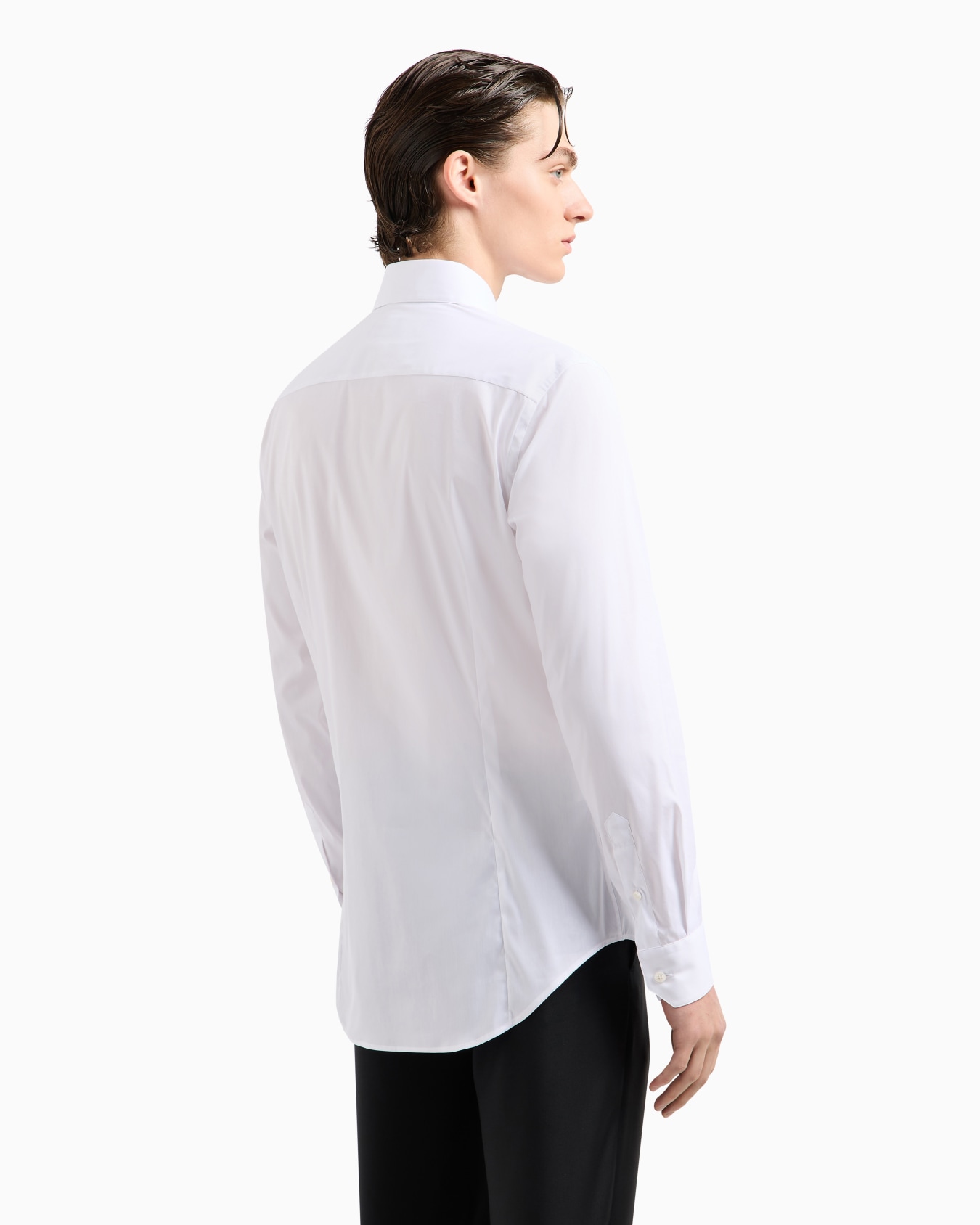 Chemise en tissu stretch avec col à baleines Diapositive 2