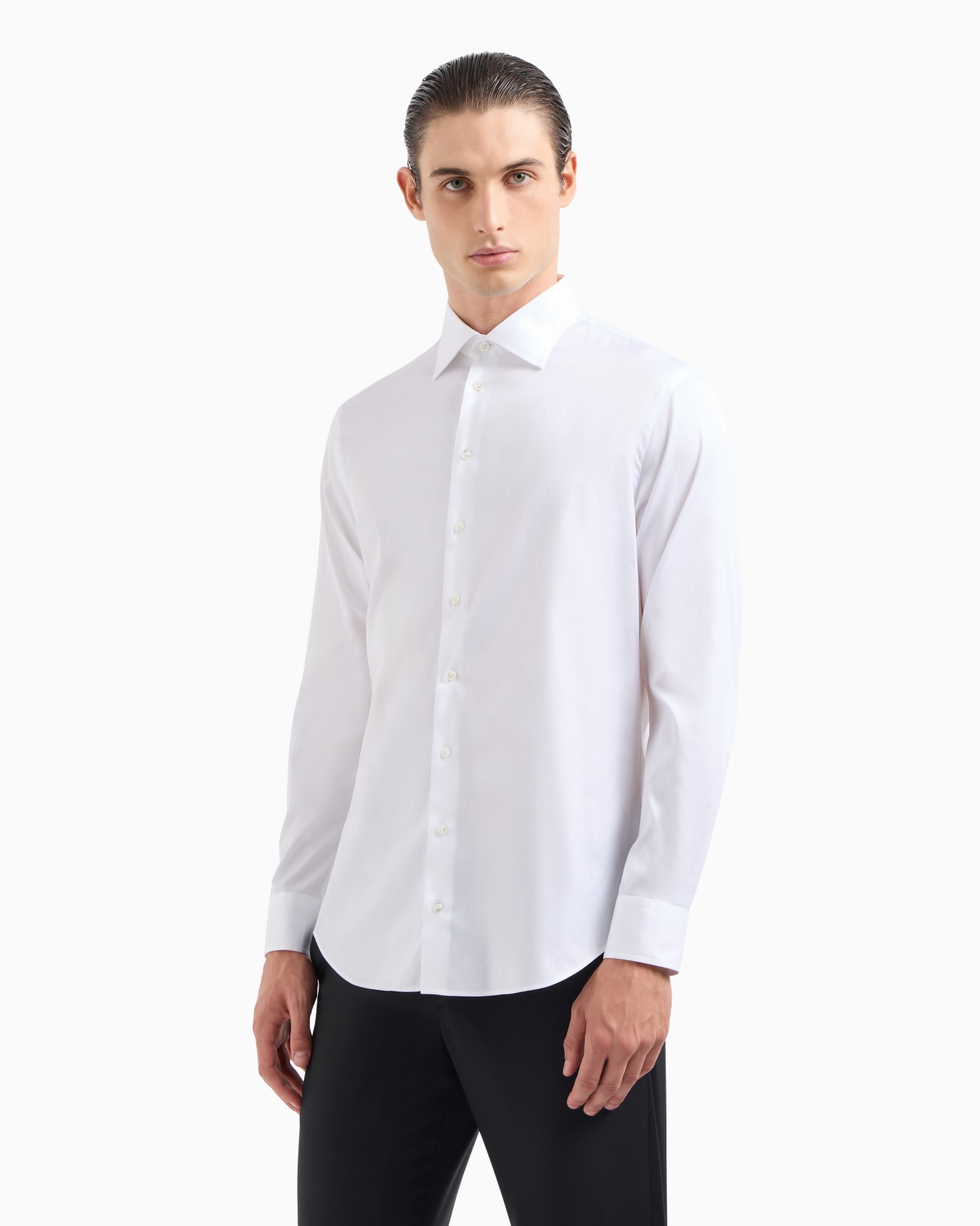 Camisa clásica regular fit de algodón Diapositiva 3