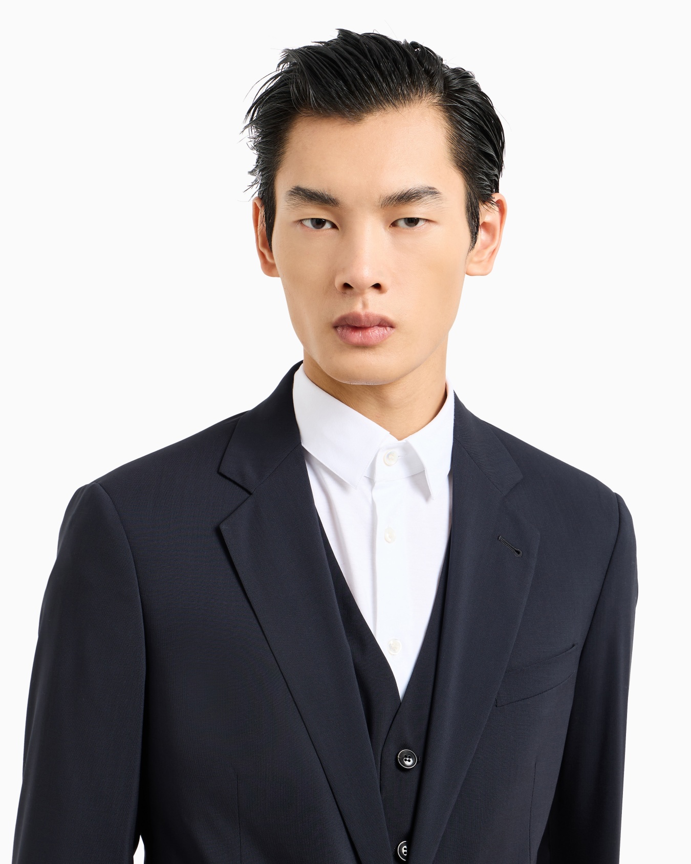 Veste droite en pure laine vierge ligne Soho Diapositive 4