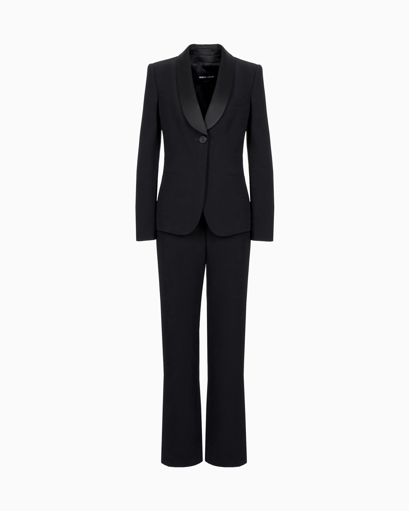 Pure silk crêpe tuxedo Slide 0