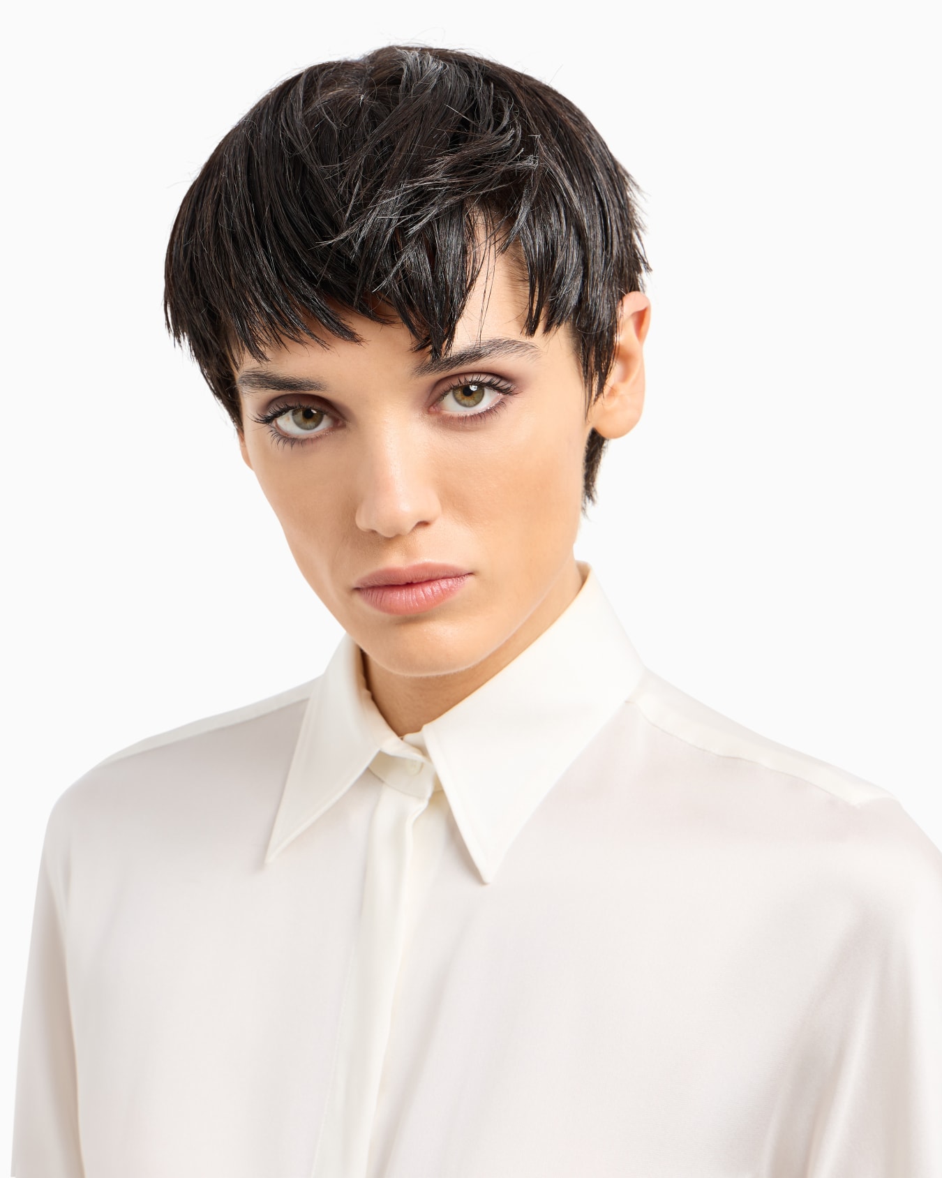 Chemise en charmeuse de pure soie Diapositive 4