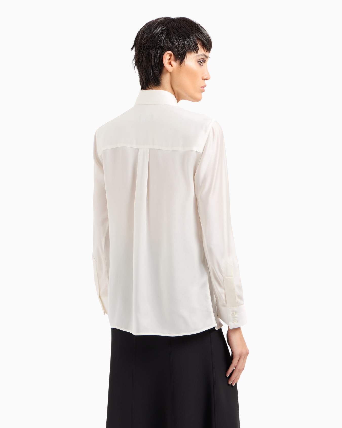 Chemise en charmeuse de pure soie Diapositive 2