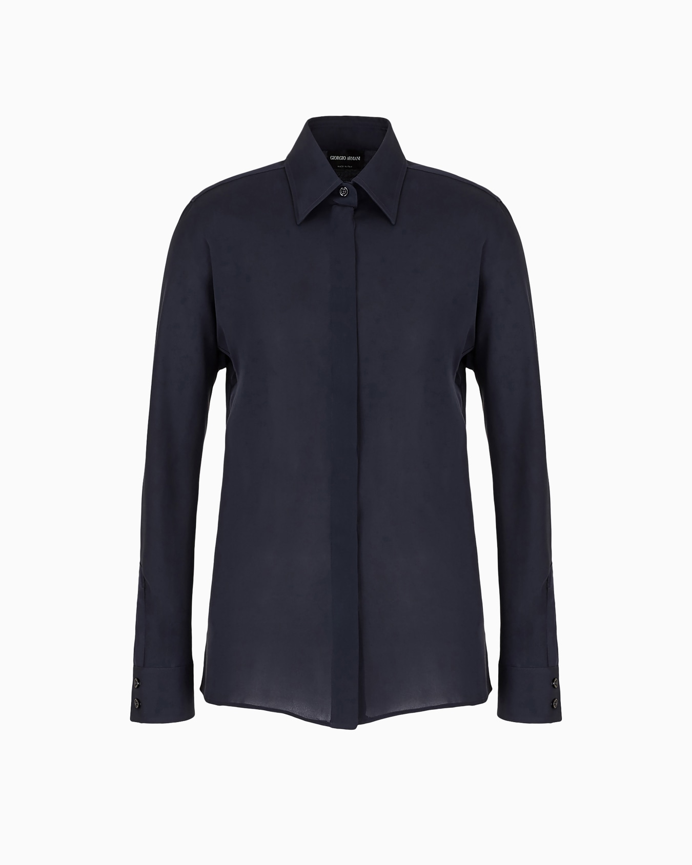 Chemise en charmeuse de pure soie Diapositive 0