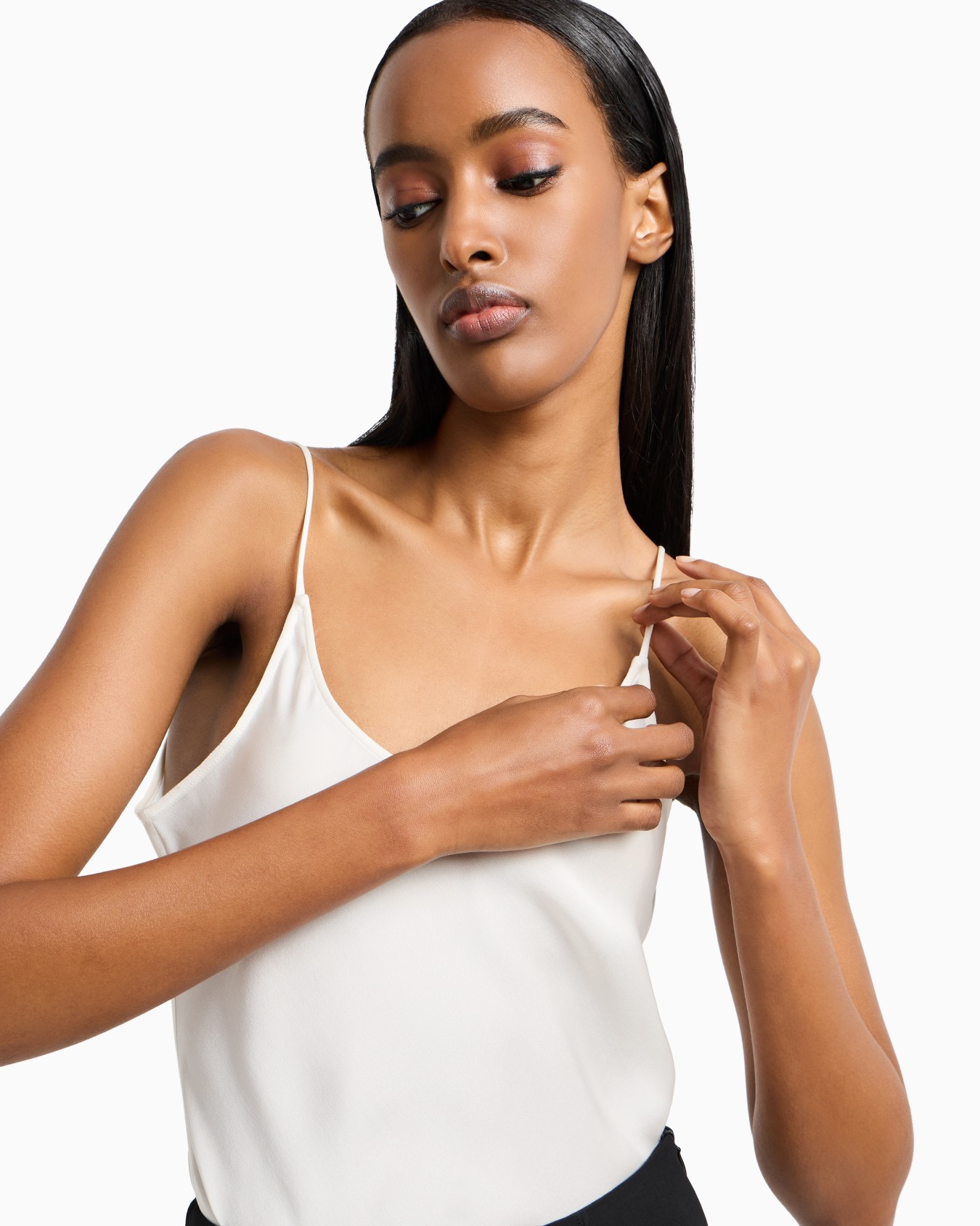 Silk charmeuse top Slide 4