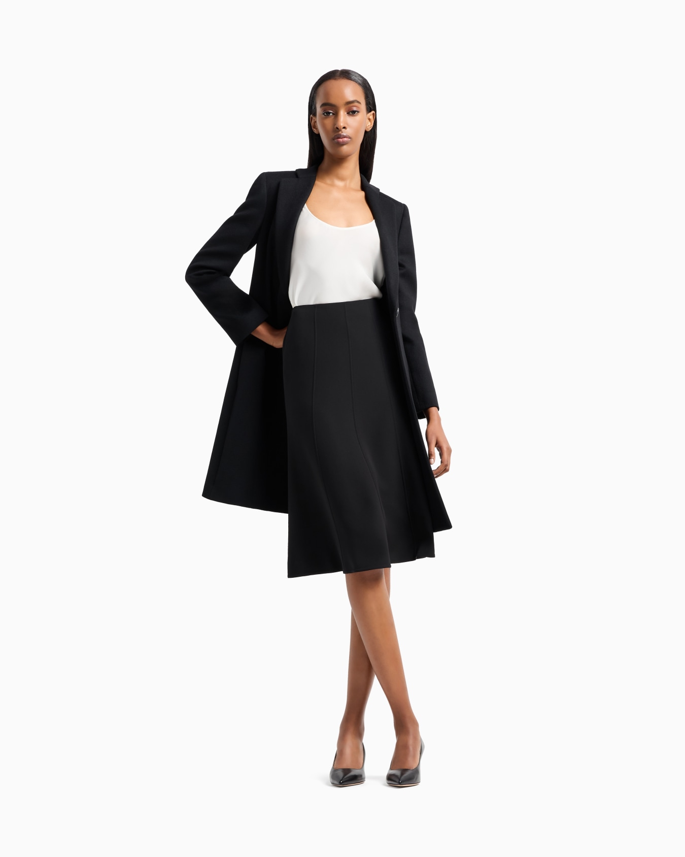 Silk charmeuse top Slide 1