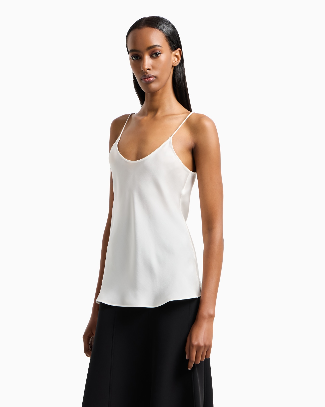 Silk charmeuse top Slide 3