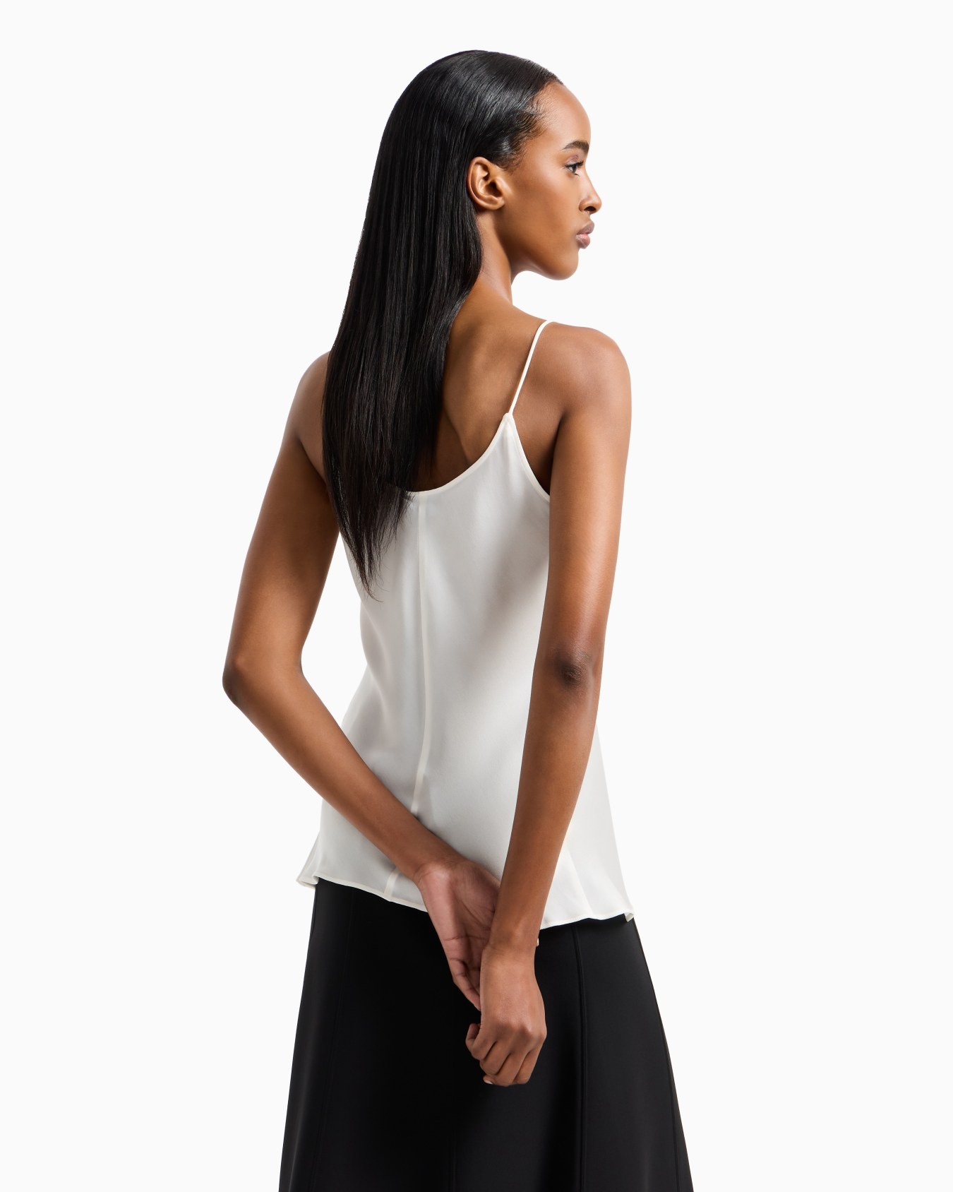 Silk charmeuse top Slide 2