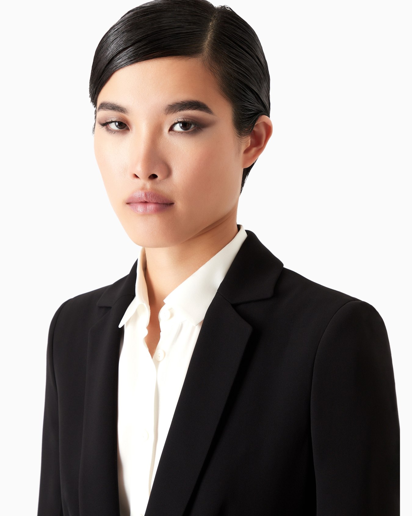 Mulberry silk single-breasted jacket Slide 4