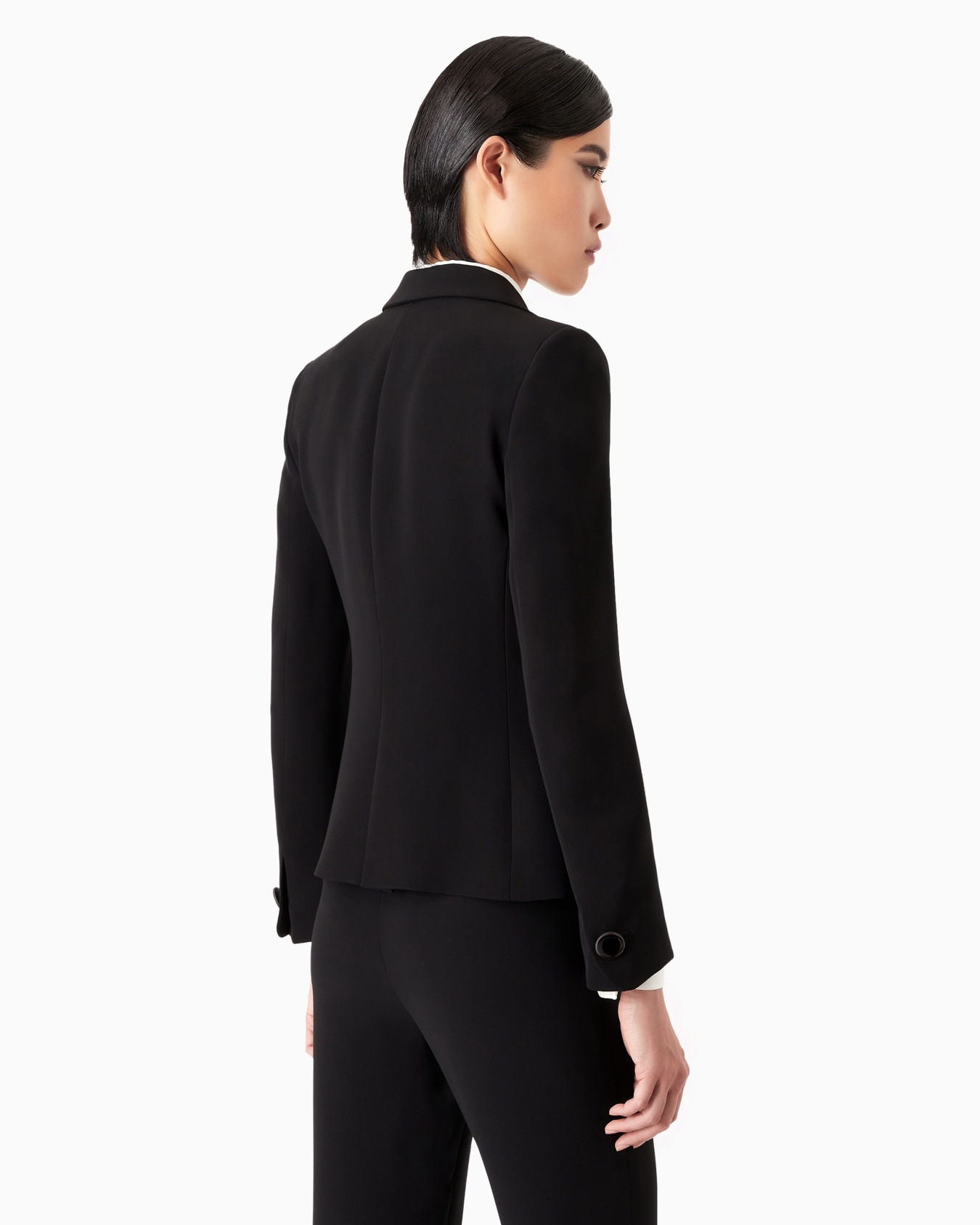 Mulberry silk single-breasted jacket Slide 2