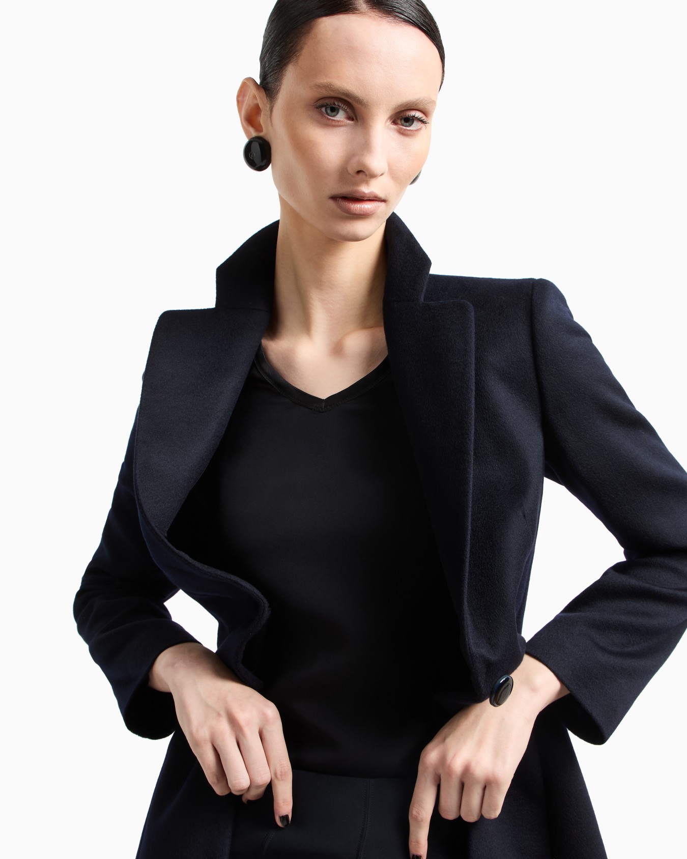Manteau croisé en cachemire pur Diapositive 5