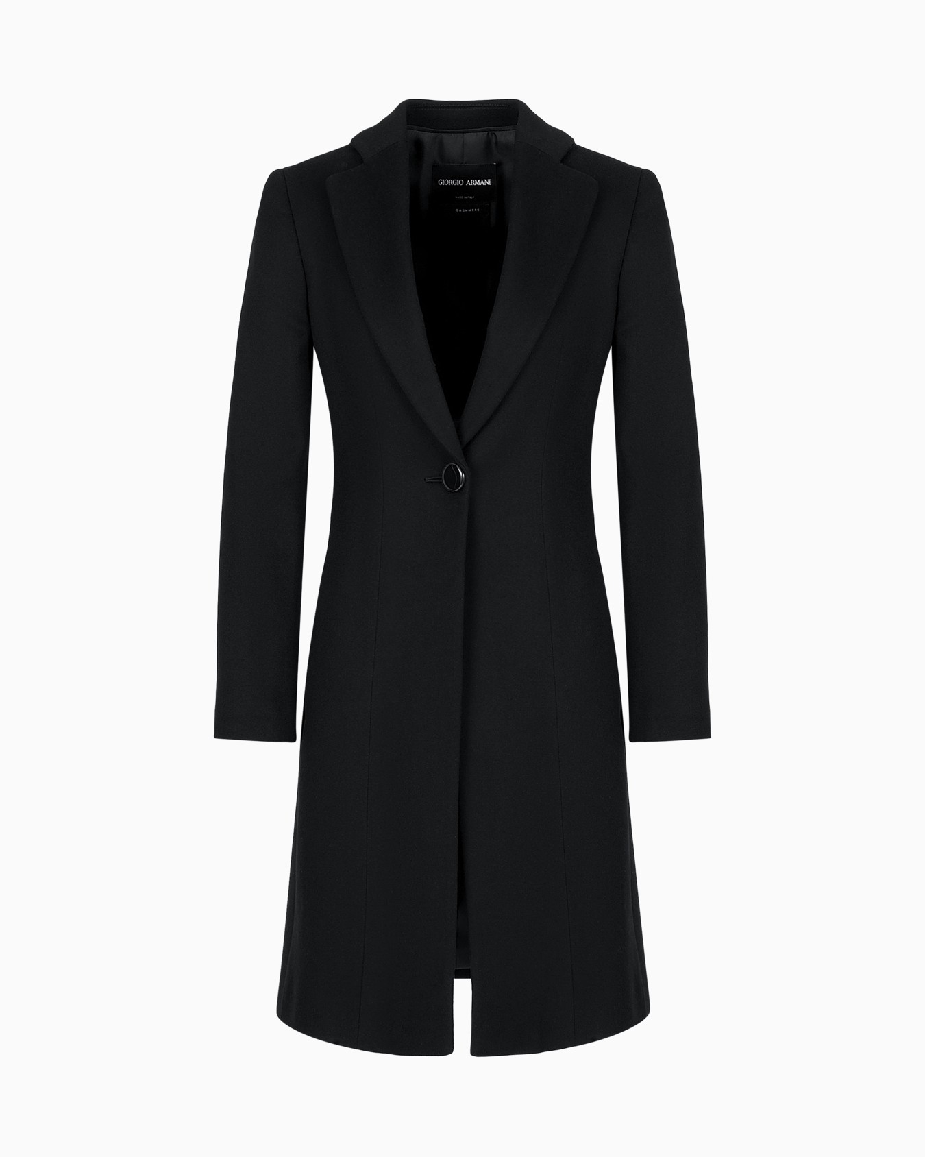 Pure cashmere single-breasted coat Slide 0
