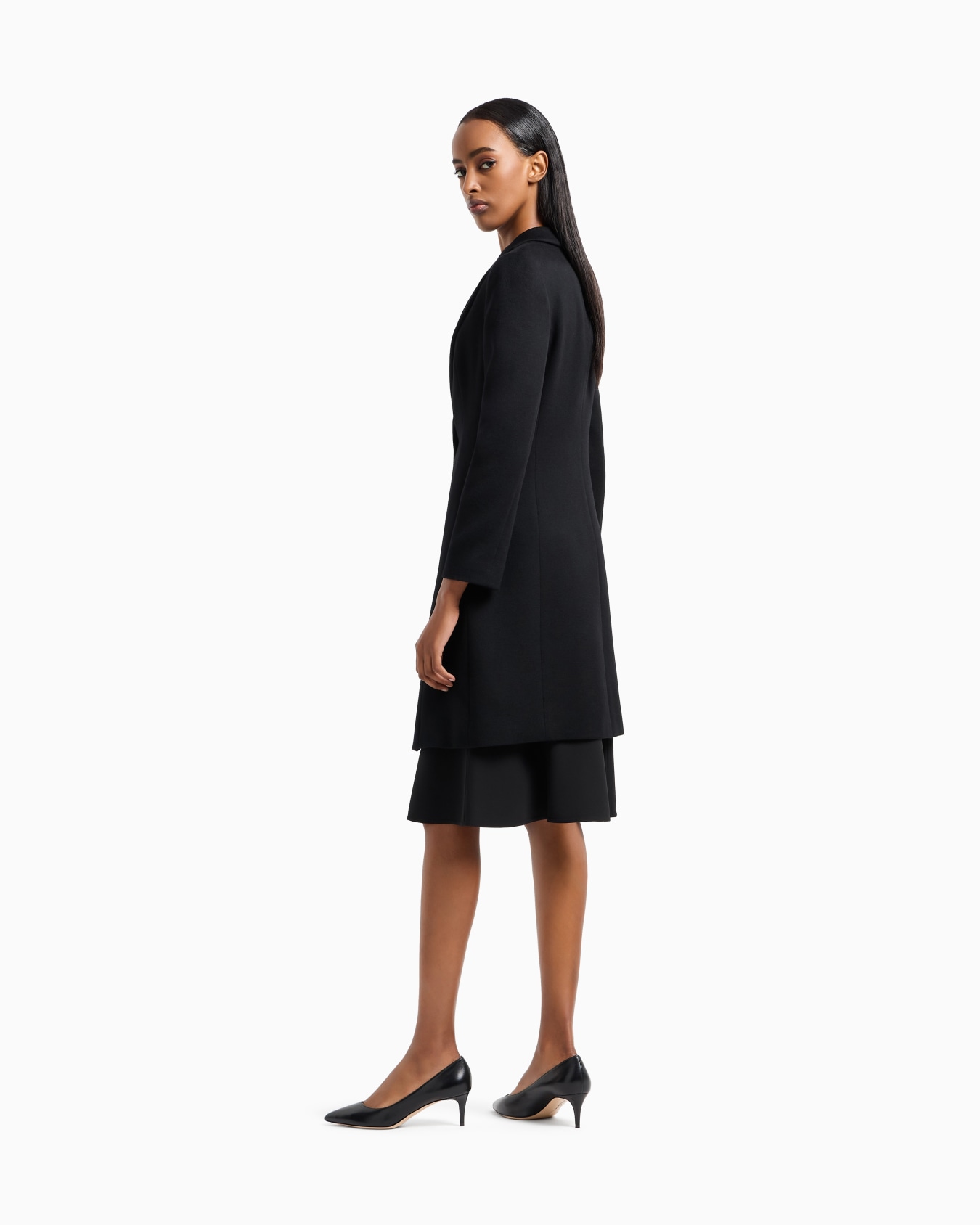 Pure cashmere single-breasted coat Slide 2