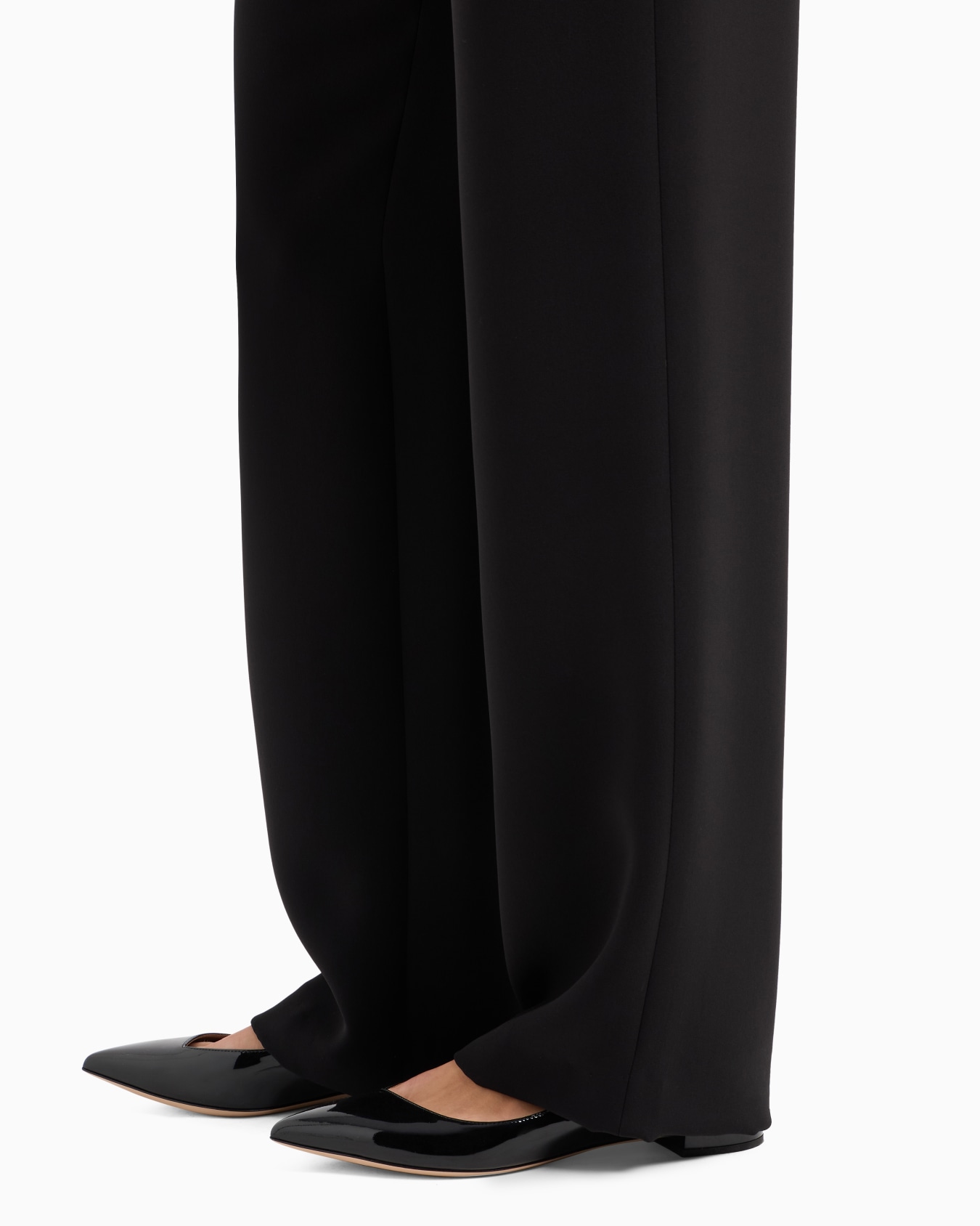Pantalon droit en cady de soie Diapositive 4