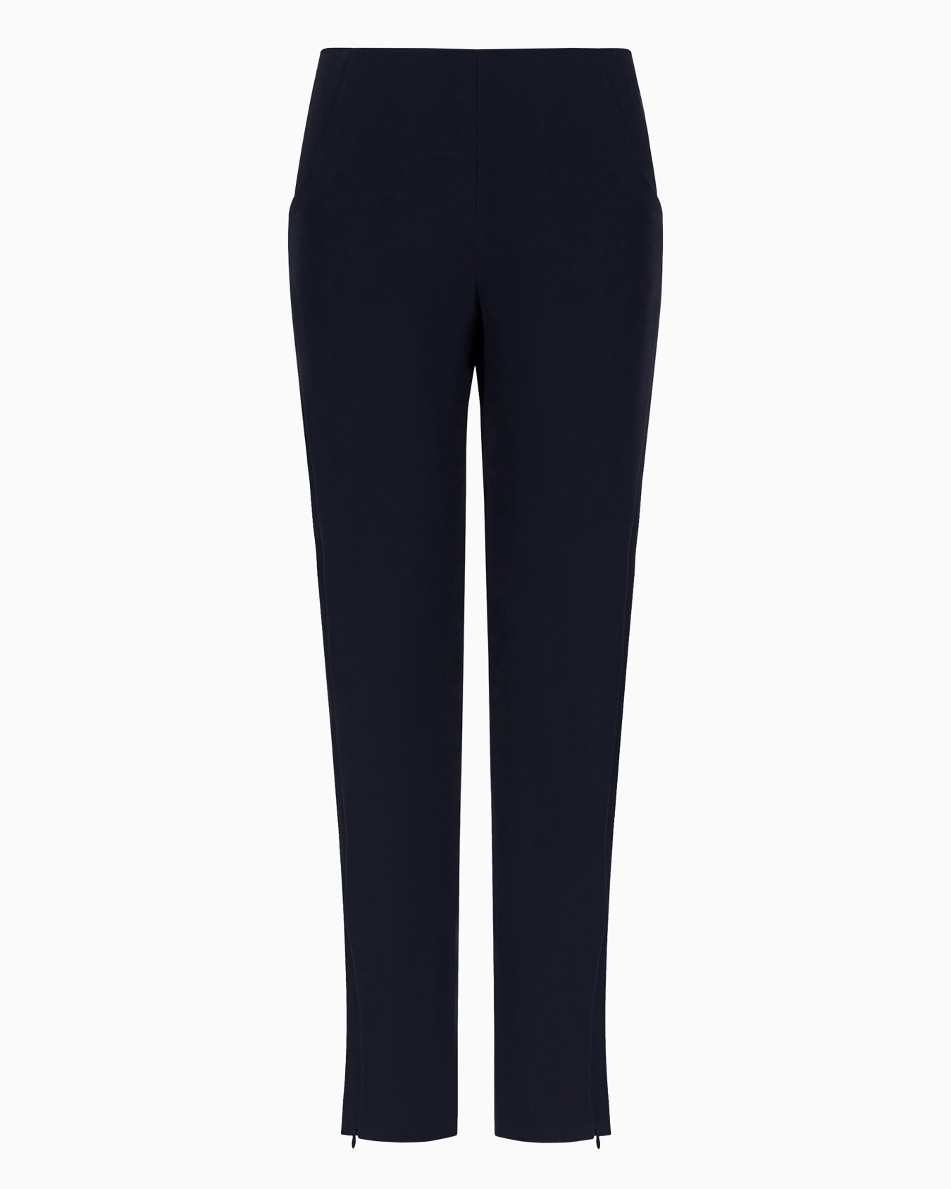 Cigarette pants in pure silk Slide 0