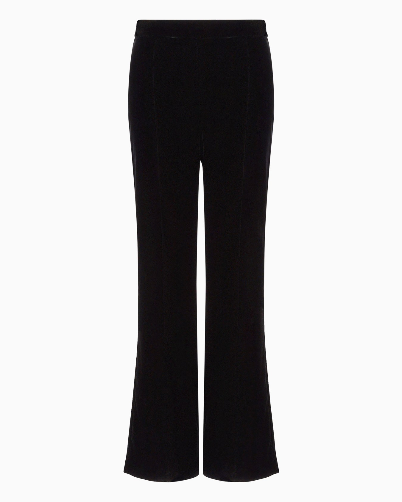 Cropped trousers in velvet スライドする 0