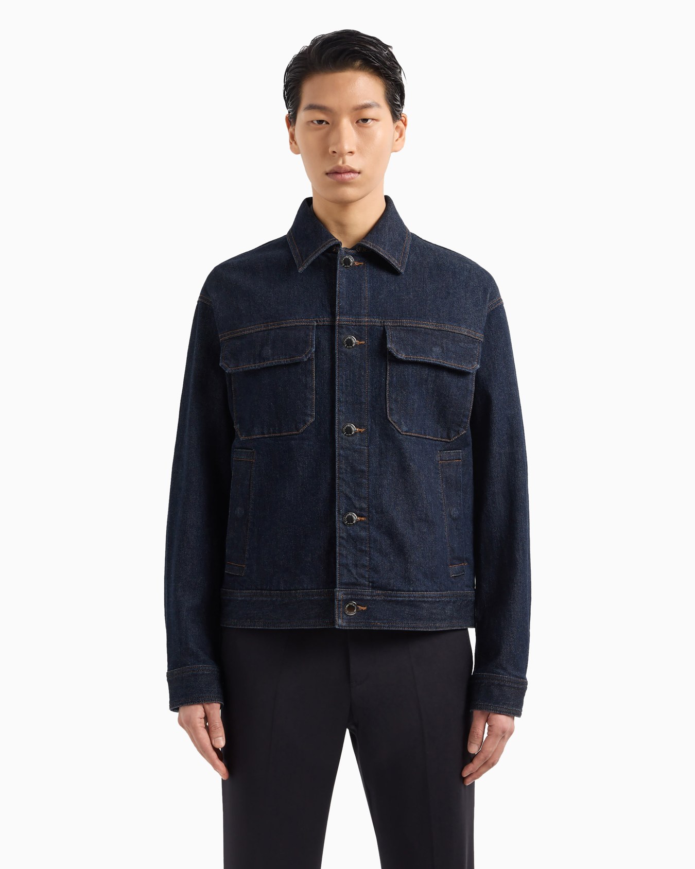 Rinse-washed denim jacket Slide 3