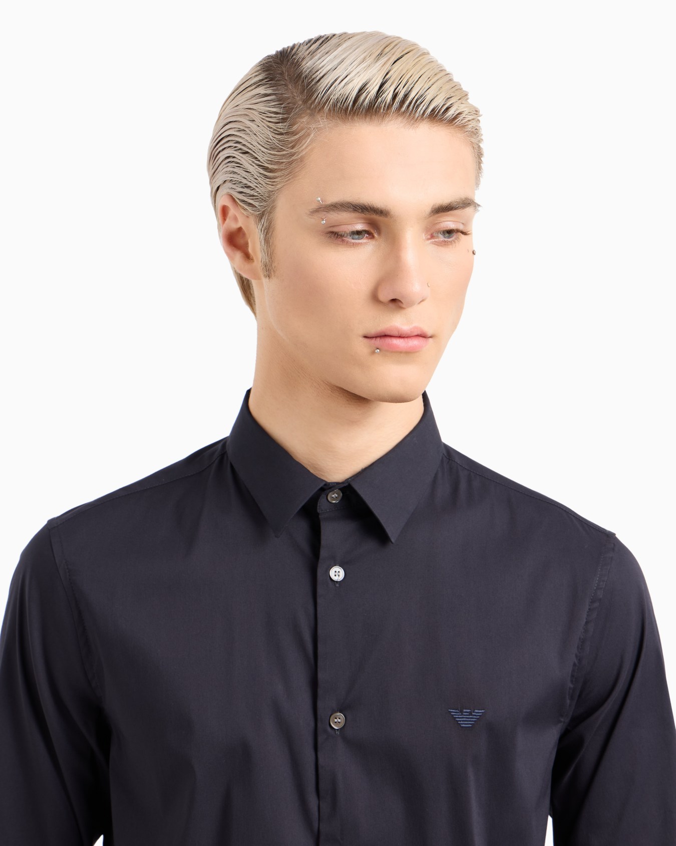 Stretch nylon-blend shirt Slide 4