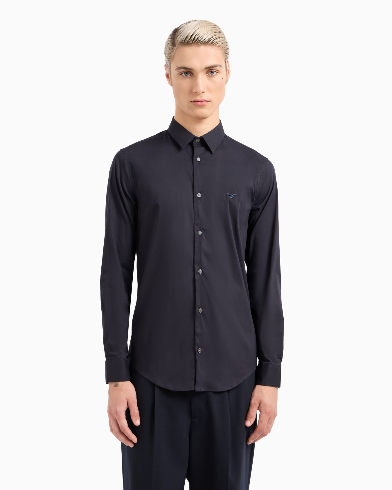 Stretch nylon-blend shirt Slide 3