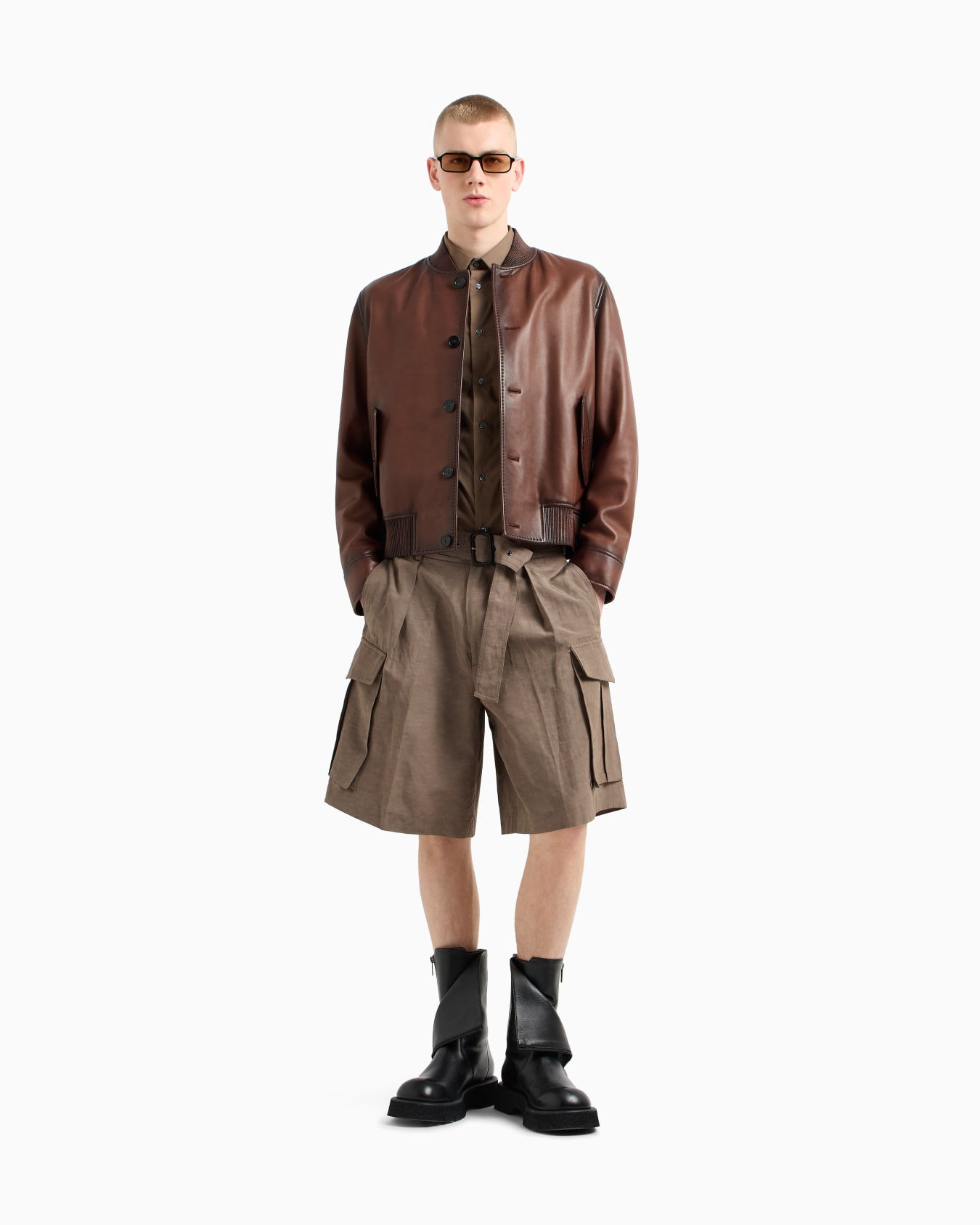 Stretch nylon-blend shirt Slide 1
