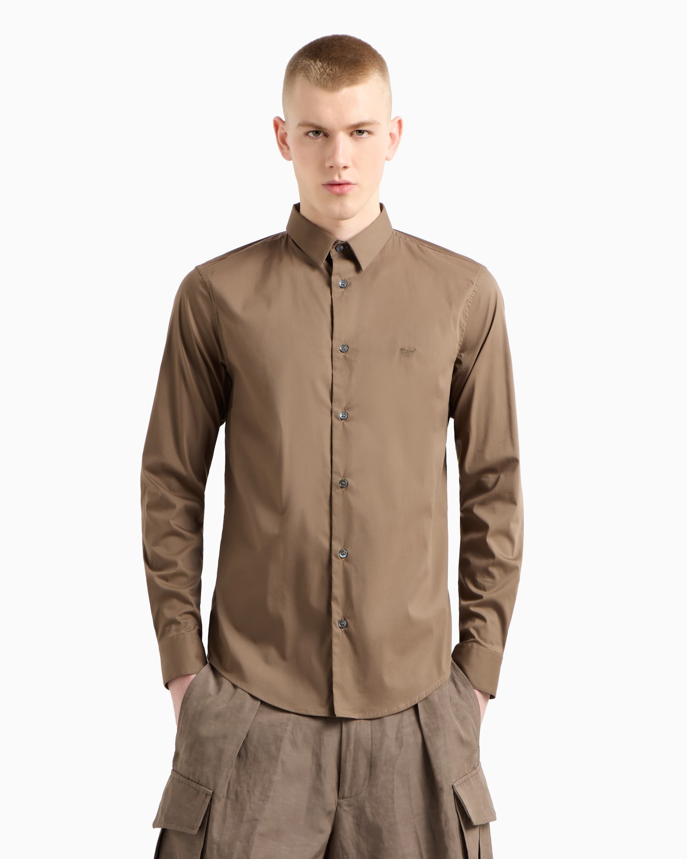 Stretch nylon-blend shirt Slide 3