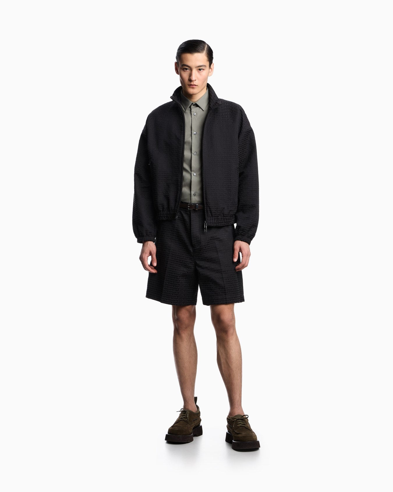 Stretch nylon-blend shirt Slide 1