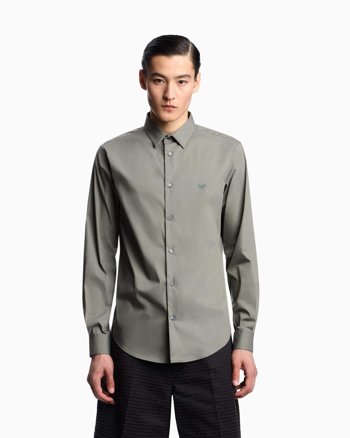 Stretch nylon-blend shirt Slide 3