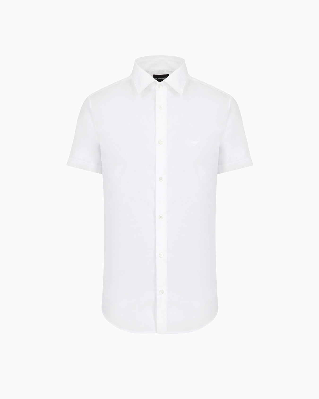 Short-sleeved, stretch nylon-blend shirt Slide 0