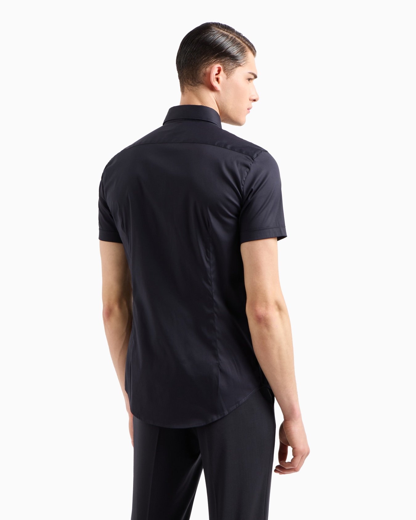 Kurzärmeliges Hemd aus gemischtem Nylon-Stretch Folie 2