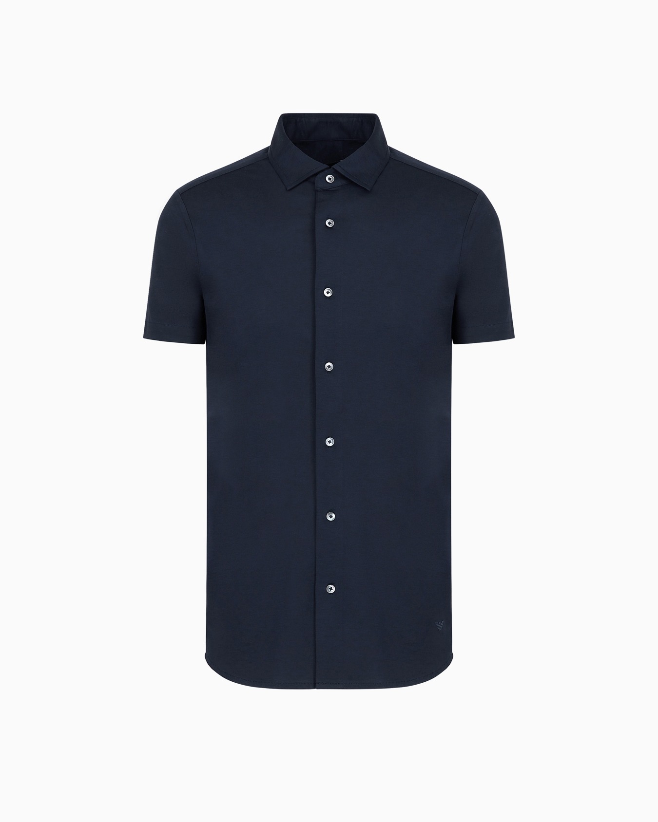 Camisa de manga corta en punto de mezcla de lyocell ASV Diapositiva 0