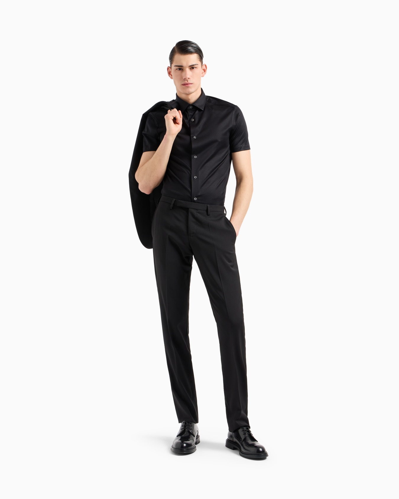 Chemise à manches courtes en jersey mélange lyocell ASV Diapositive 1