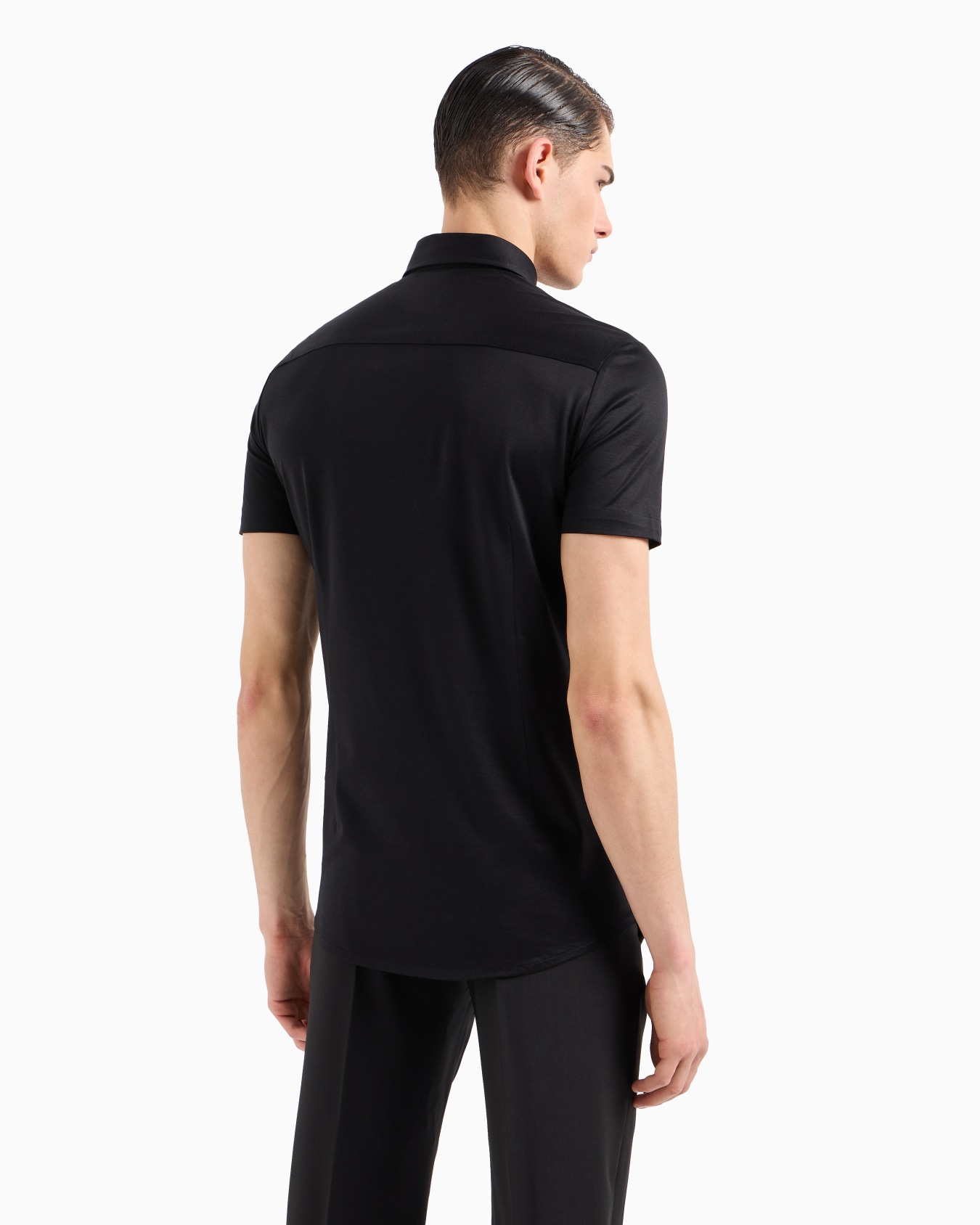 Chemise à manches courtes en jersey mélange lyocell ASV Diapositive 2