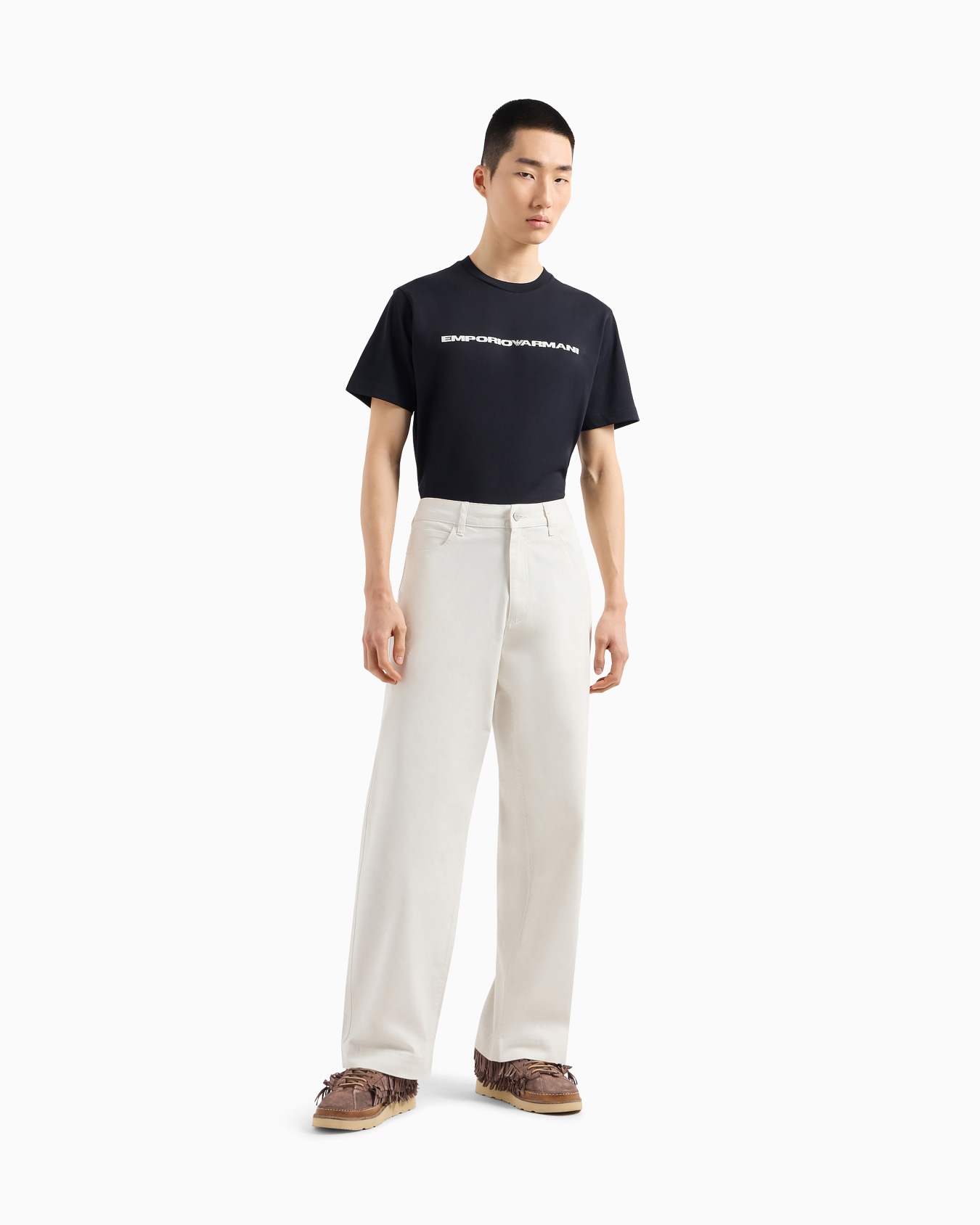 Three-pack of jersey T-shirts with logo Slide 1